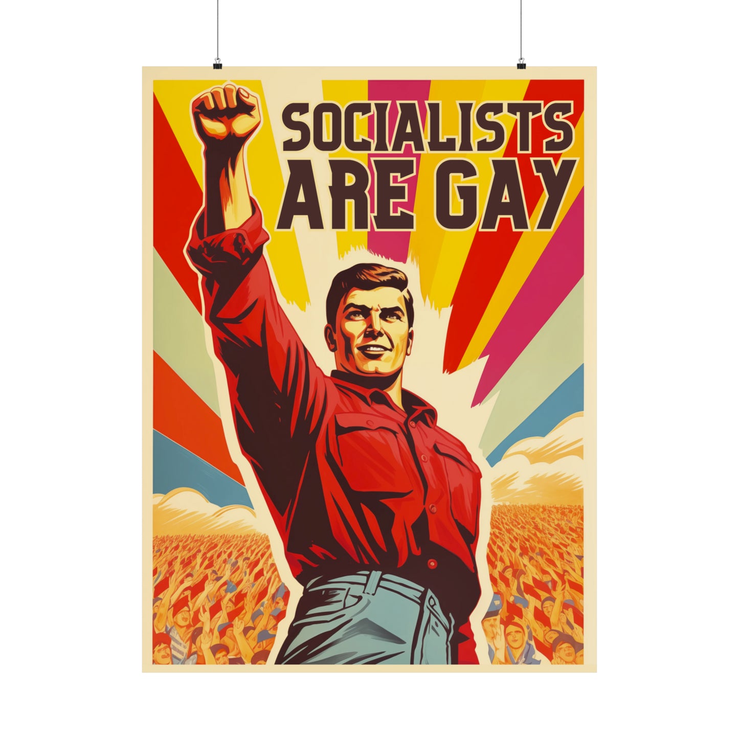 Socialists Are Gay Matte Vertical Posters