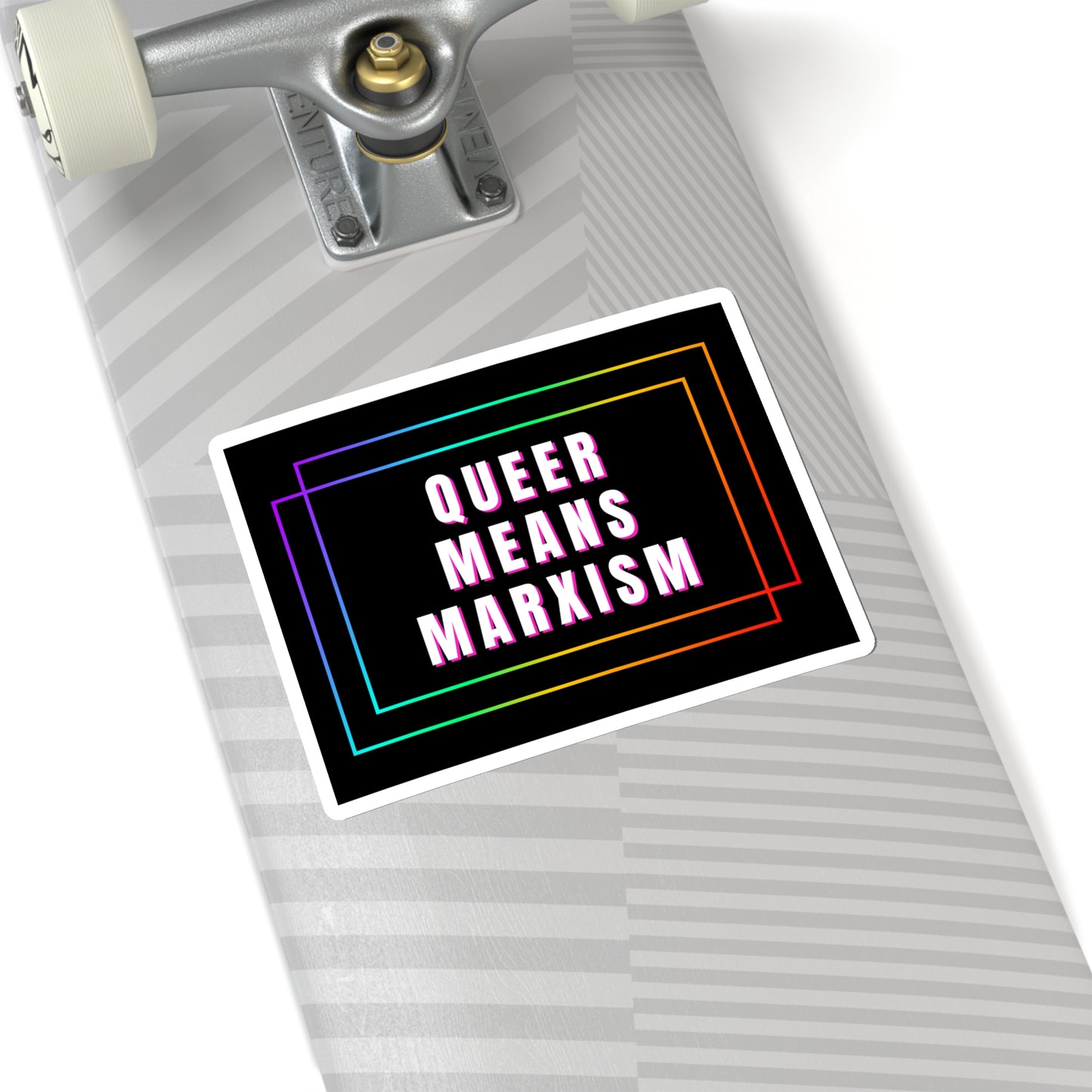Queer Means Marxism Kiss-Cut Stickers