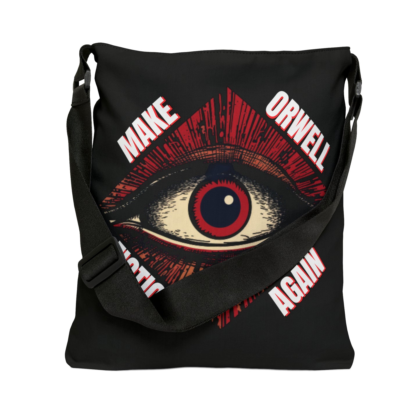 Make Orwell Fiction Again Adjustable Tote Bag