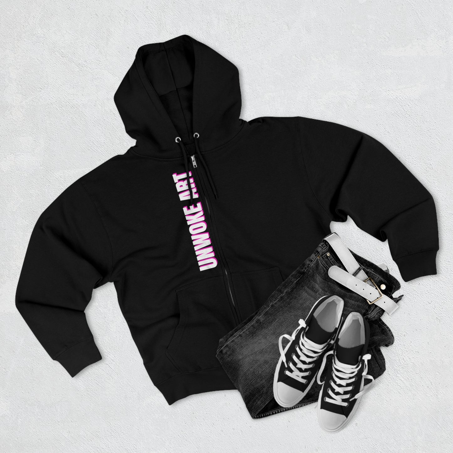 Whiteness Means Capitalism Warhol Tribute Unisex Zip Hoodie