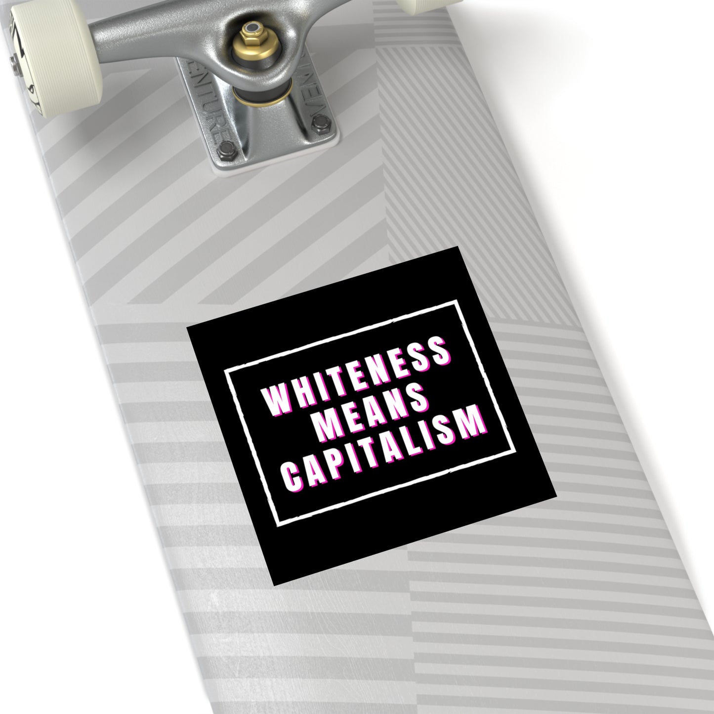 Whiteness is Capitalism Square Stickers, Indoor\Outdoor