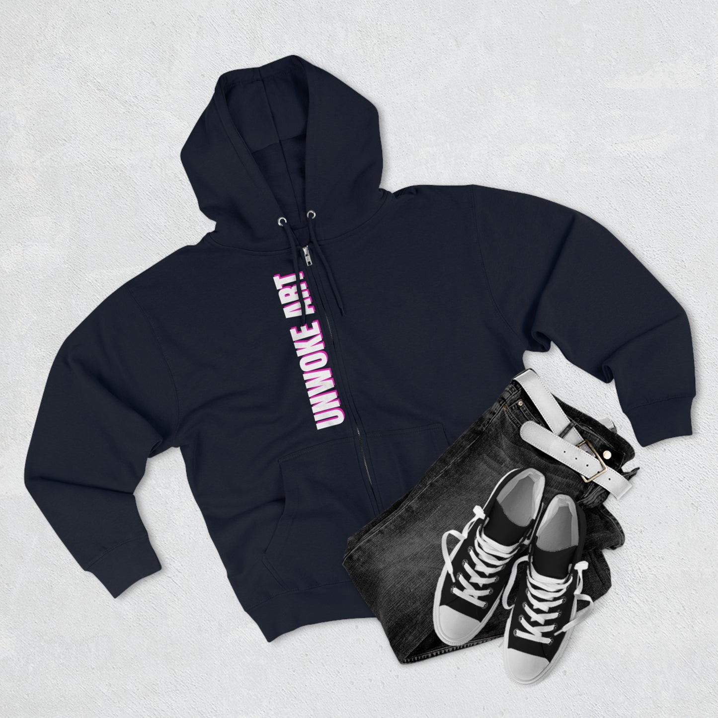 Whiteness Means Capitalism Warhol Tribute Unisex Zip Hoodie