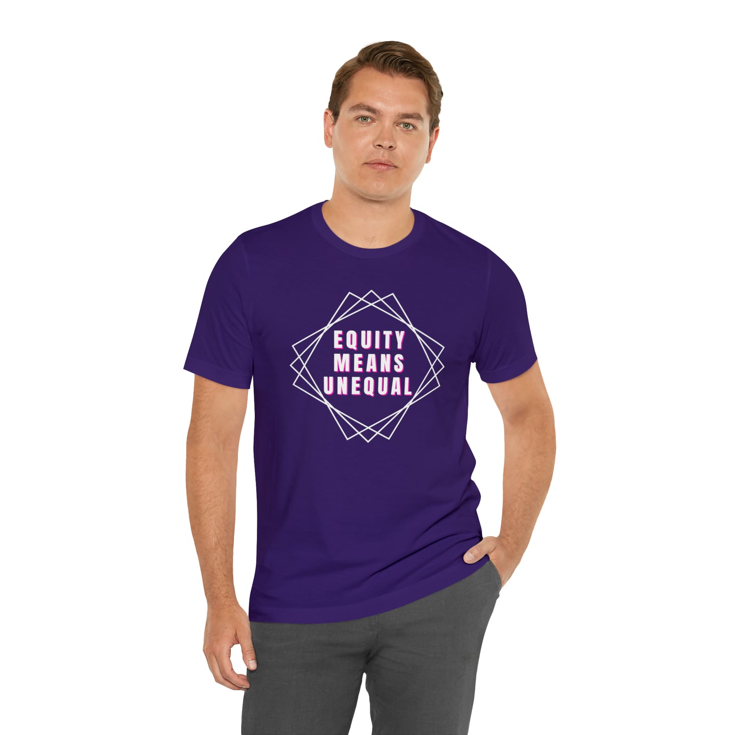 Equity Means Unequal Unisex Jersey Short Sleeve Tee