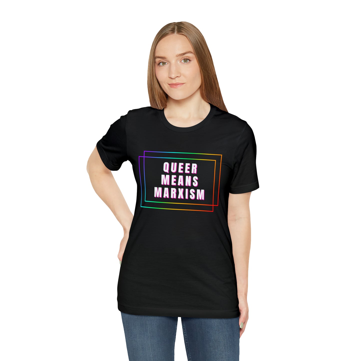 Queer Means Marxism Unisex Jersey Short Sleeve Tee