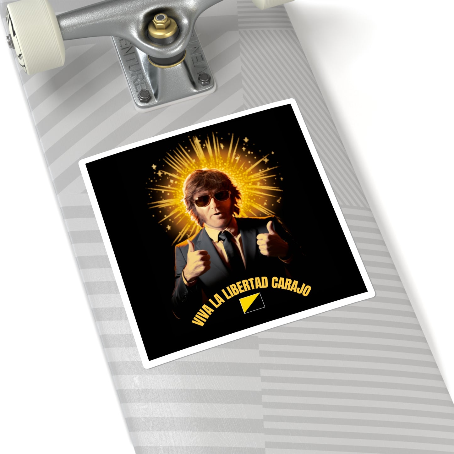 Javier Milei Square Stickers