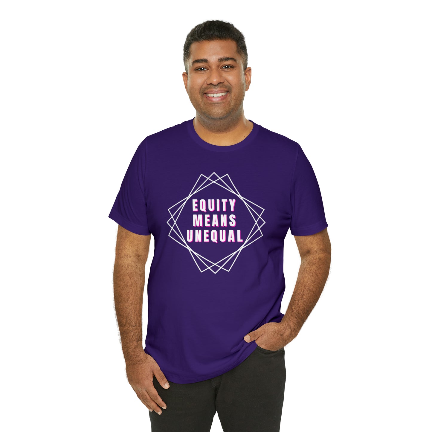 Equity Means Unequal Unisex Jersey Short Sleeve Tee
