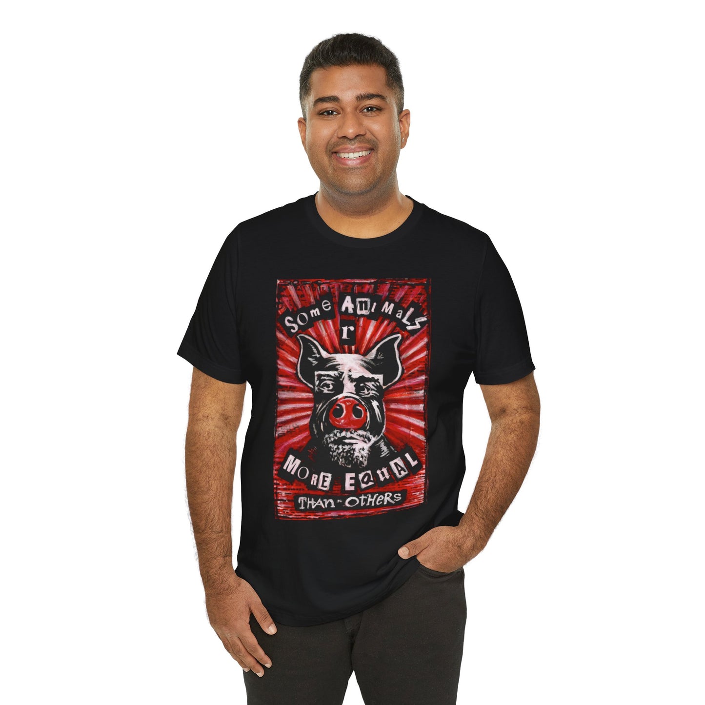 Some Animals R More Equal Than Others Zine Unisex Jersey Short Sleeve Tee