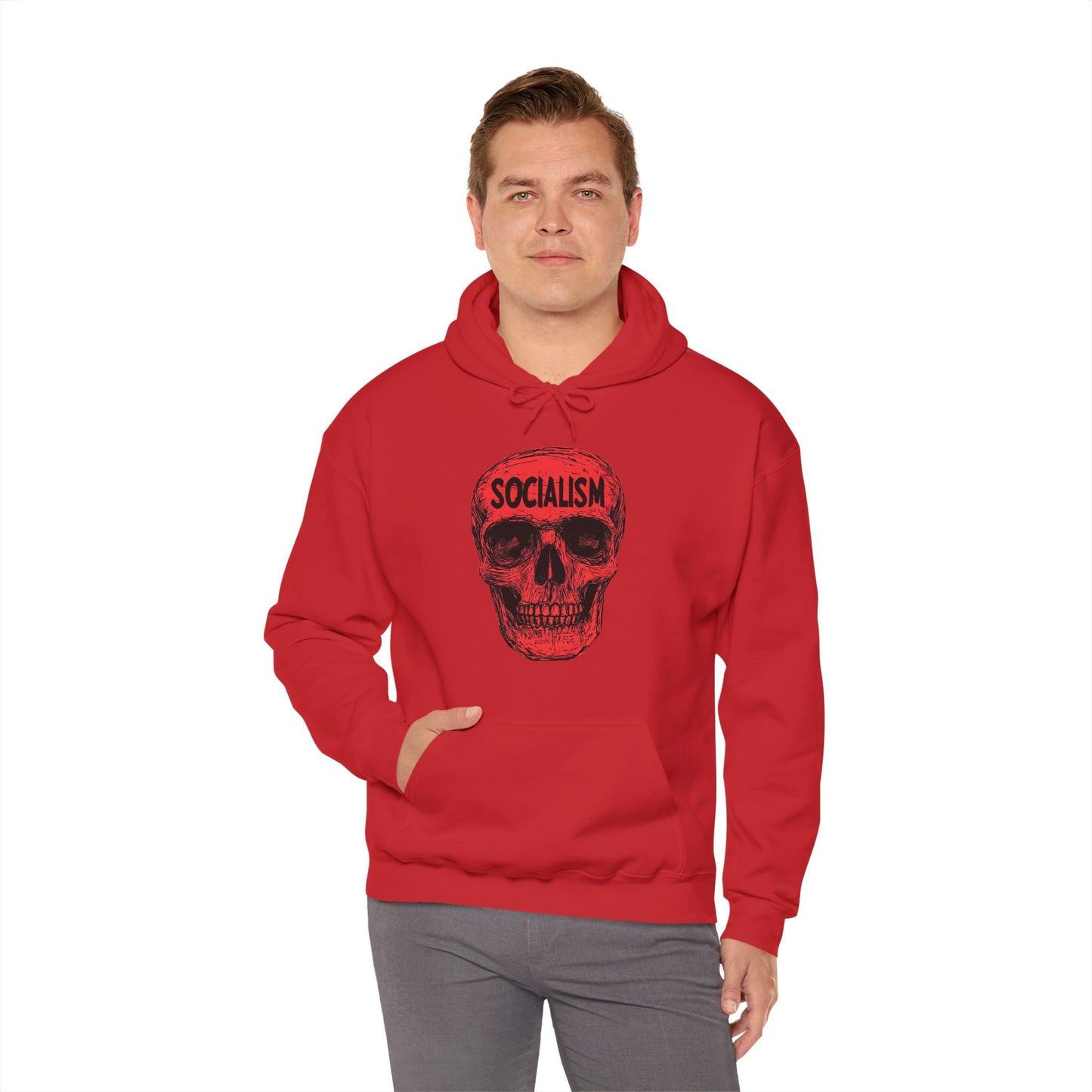 Socialism Means Death Unisex Heavy Blend™ Hooded Sweatshirt