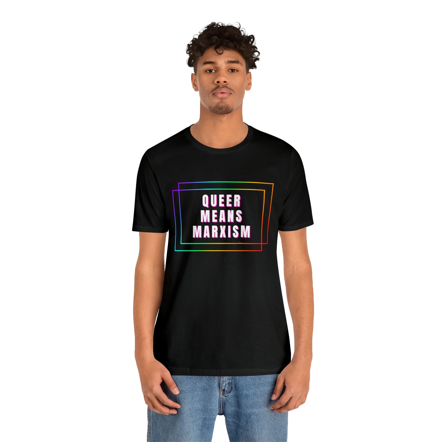 Queer Means Marxism Unisex Jersey Short Sleeve Tee