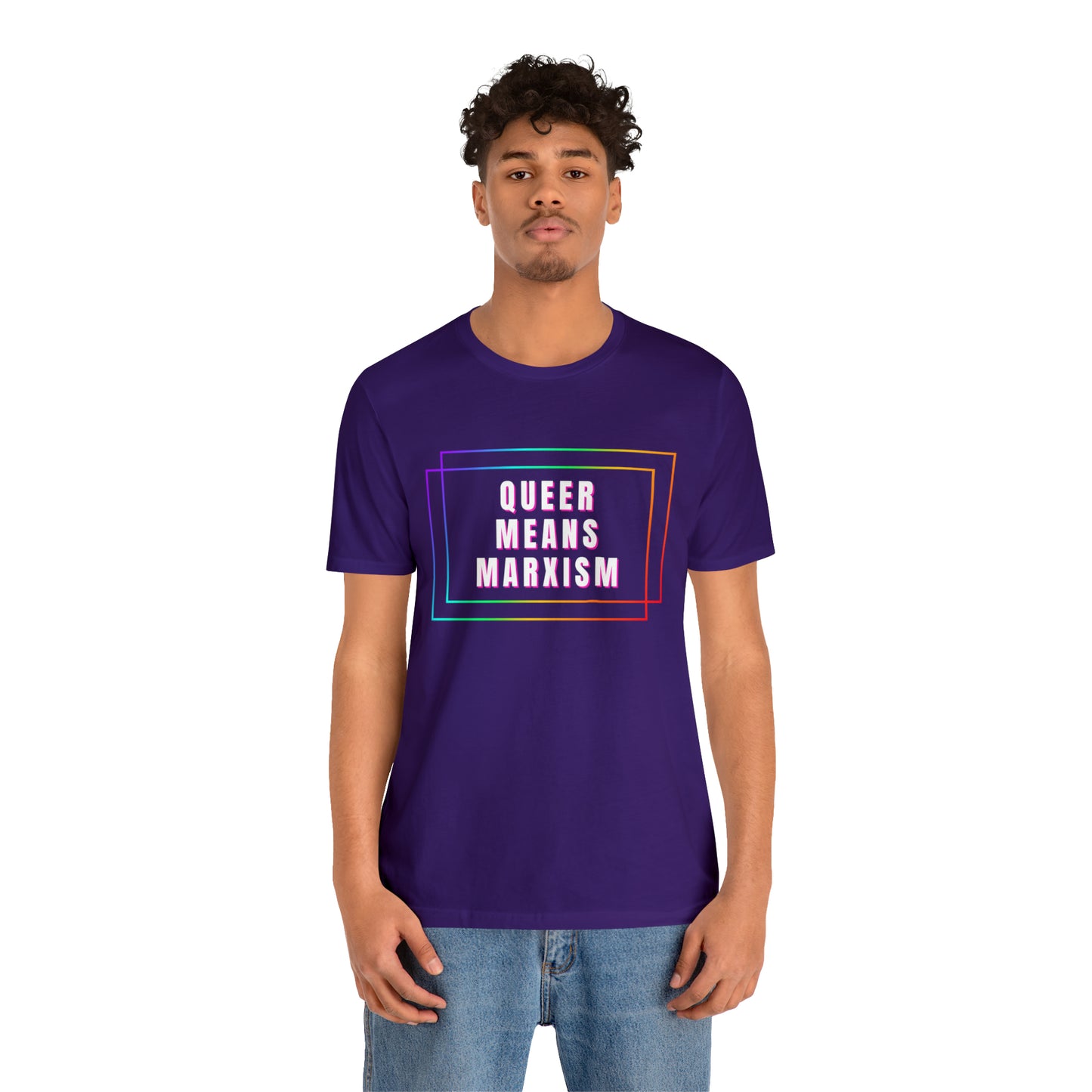 Queer Means Marxism Unisex Jersey Short Sleeve Tee