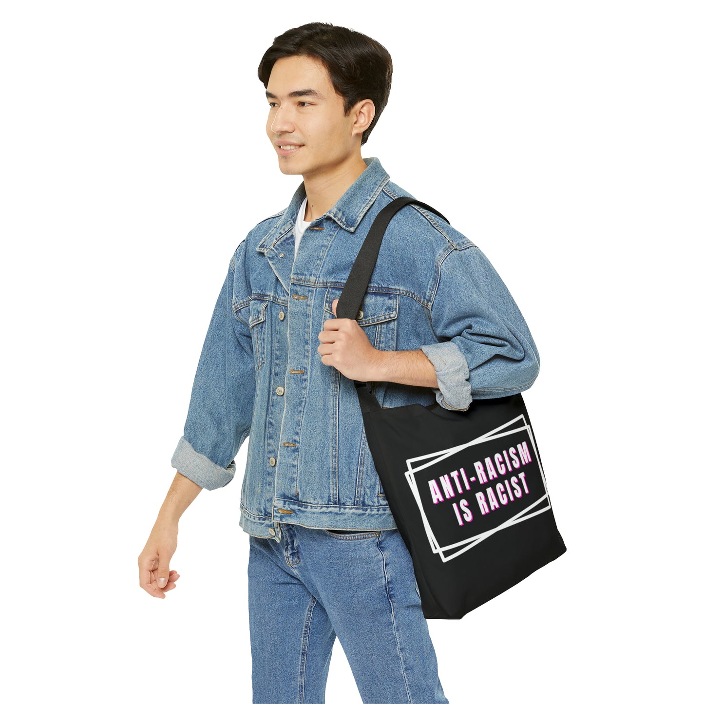 Anti-Racism Is Racist Adjustable Tote Bag (AOP)