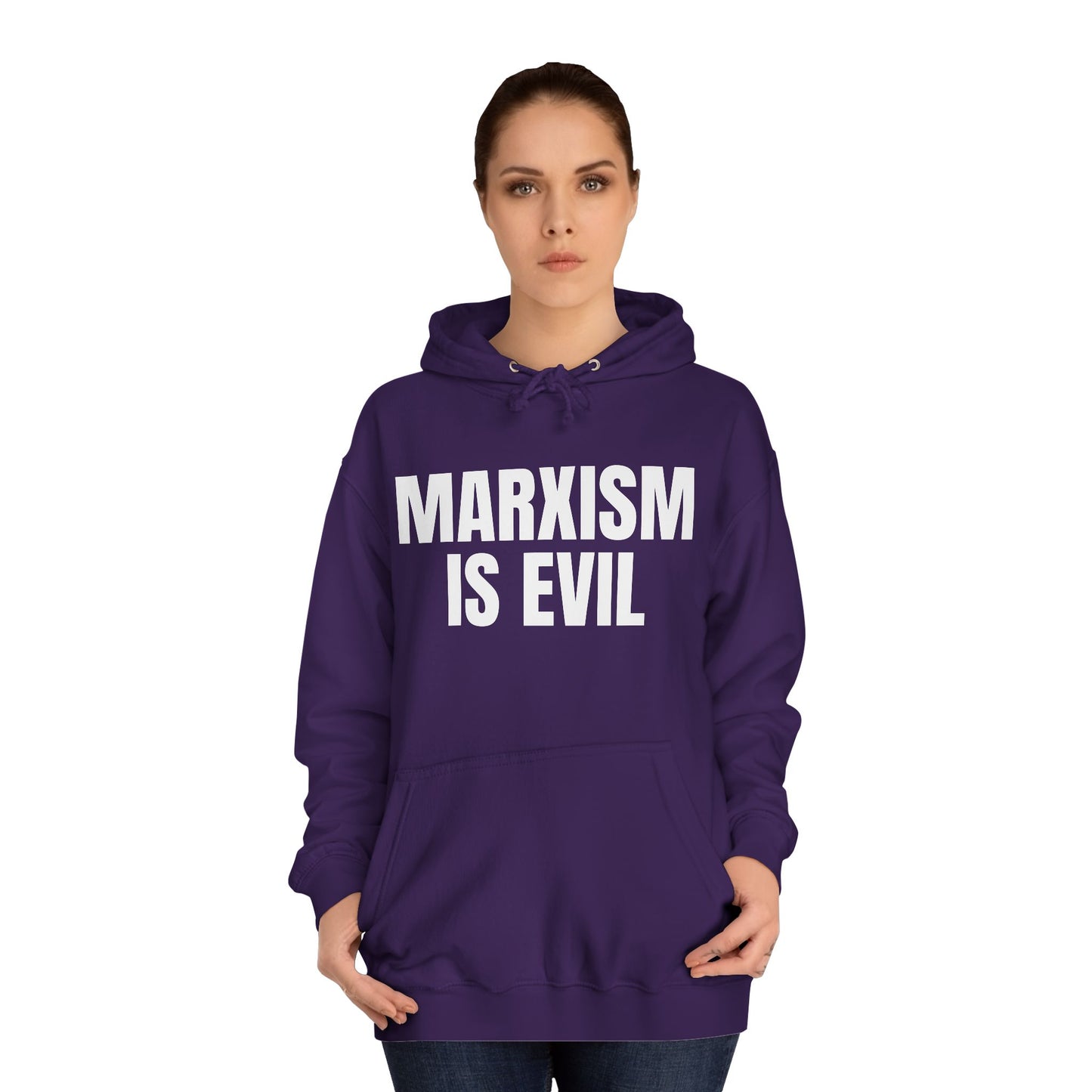 Marxism Is Evil Unisex College Hoodie