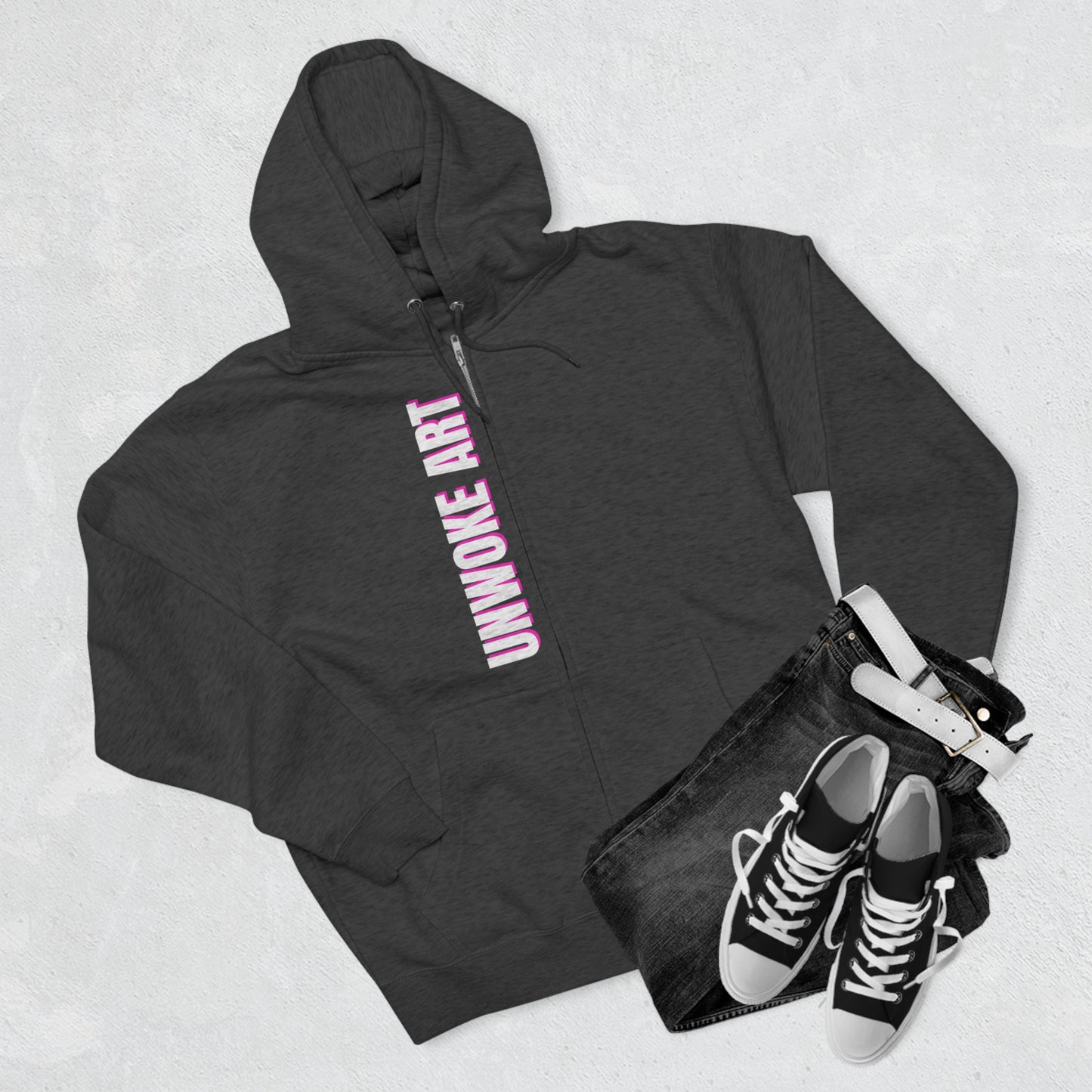 Whiteness Means Capitalism Warhol Tribute Unisex Zip Hoodie