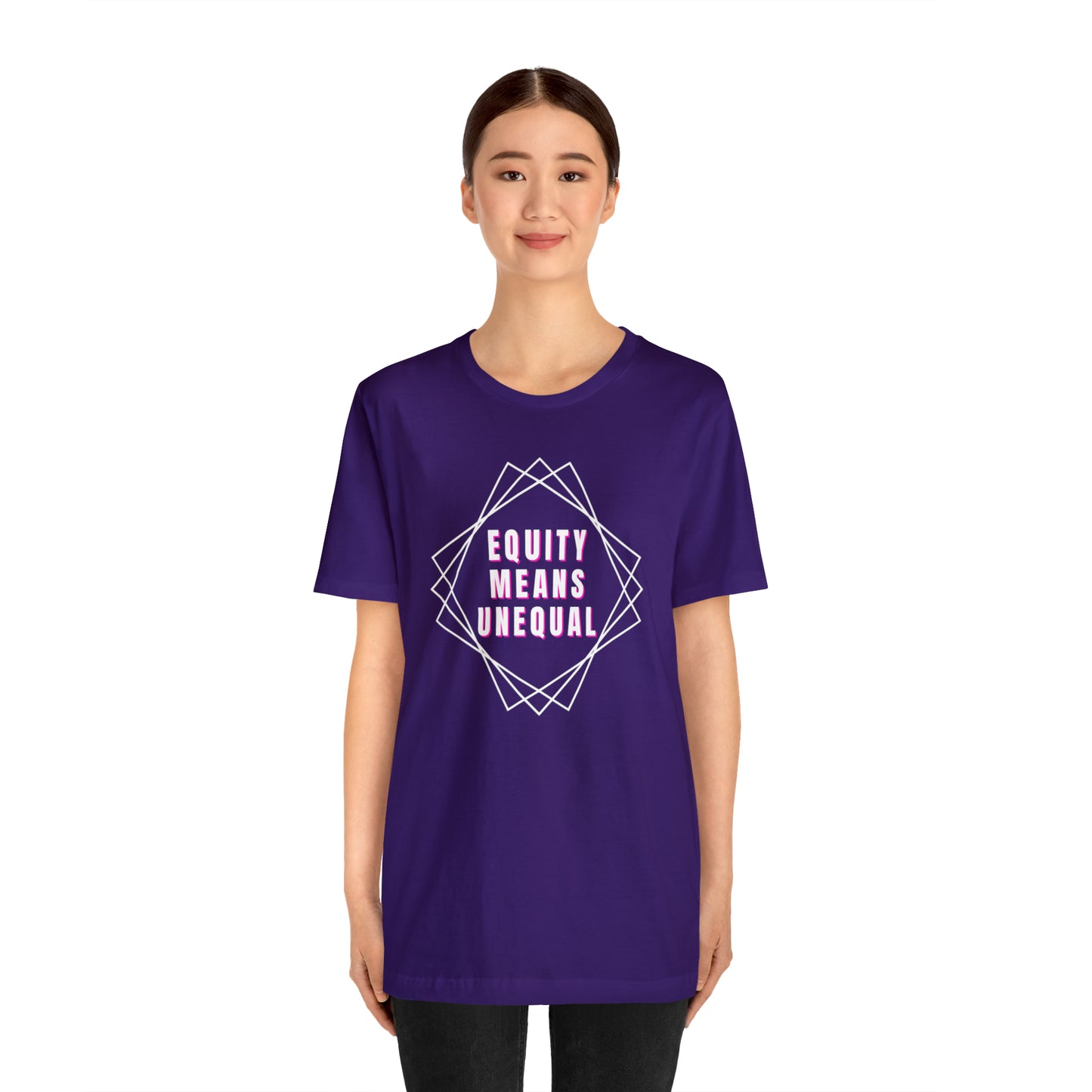Equity Means Unequal Unisex Jersey Short Sleeve Tee