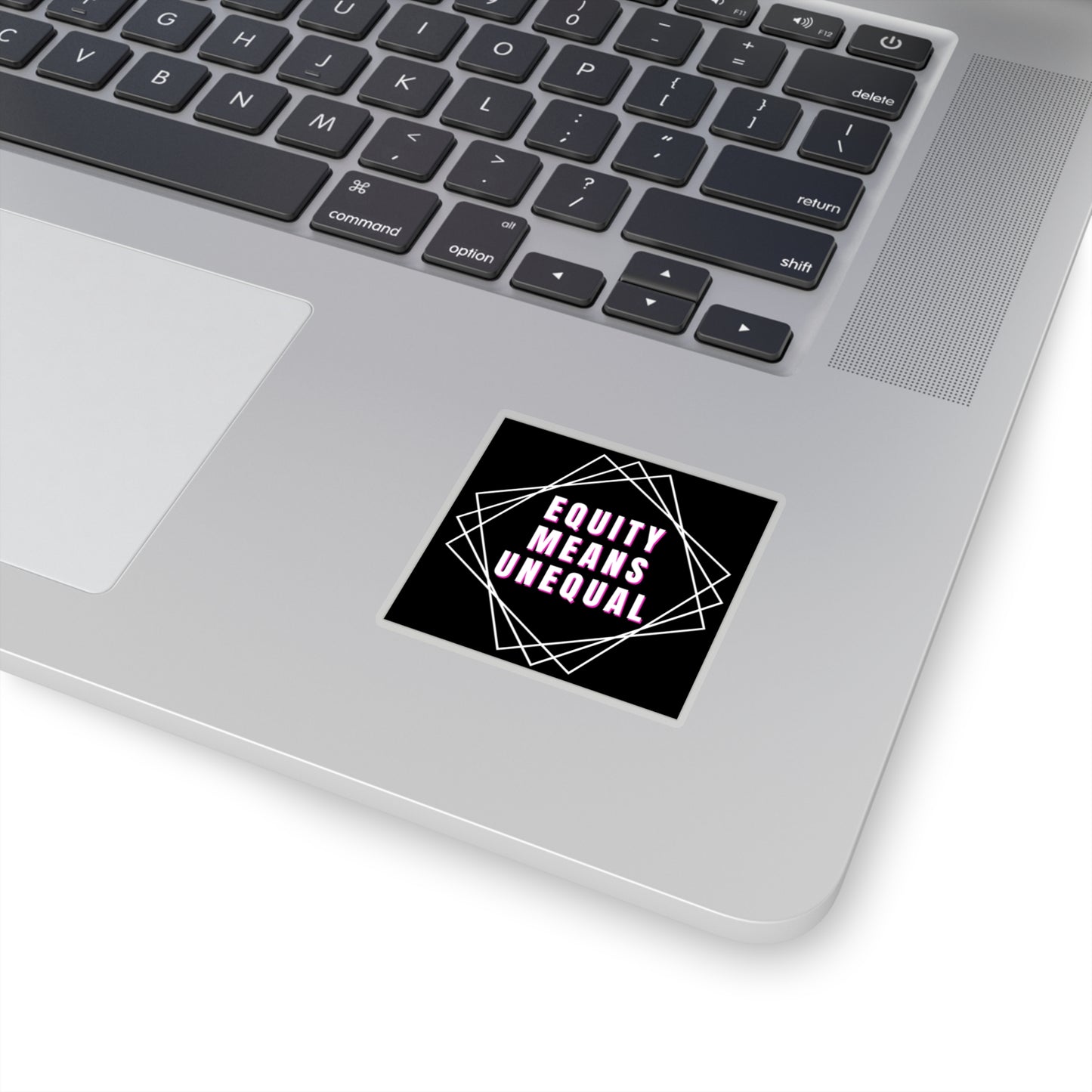 Equity Means Unequal Kiss-Cut Stickers