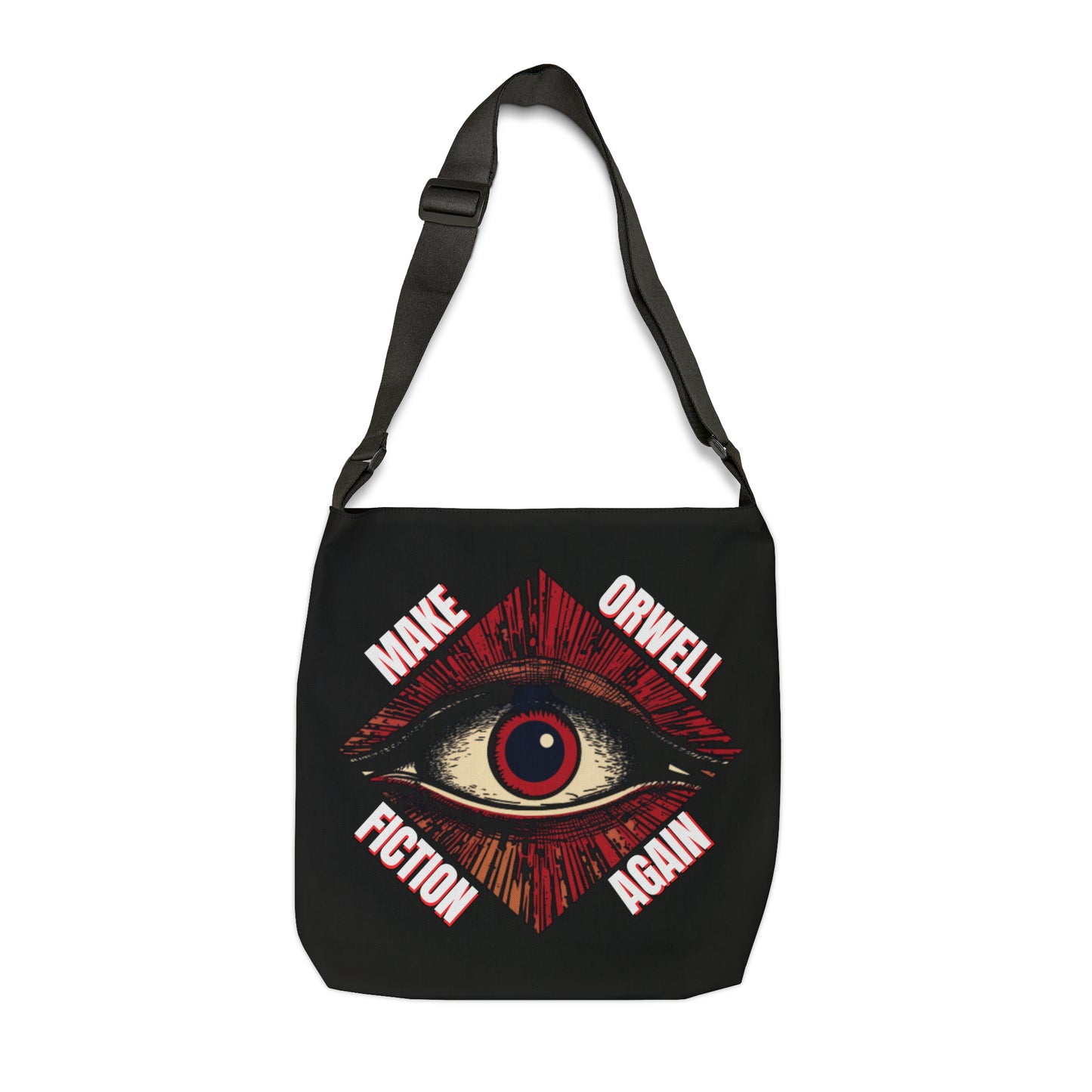 Make Orwell Fiction Again Adjustable Tote Bag