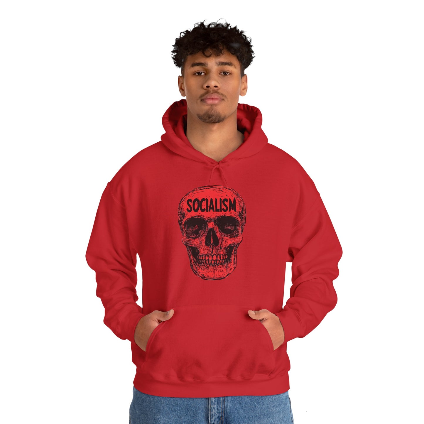 Socialism Means Death Unisex Heavy Blend™ Hooded Sweatshirt