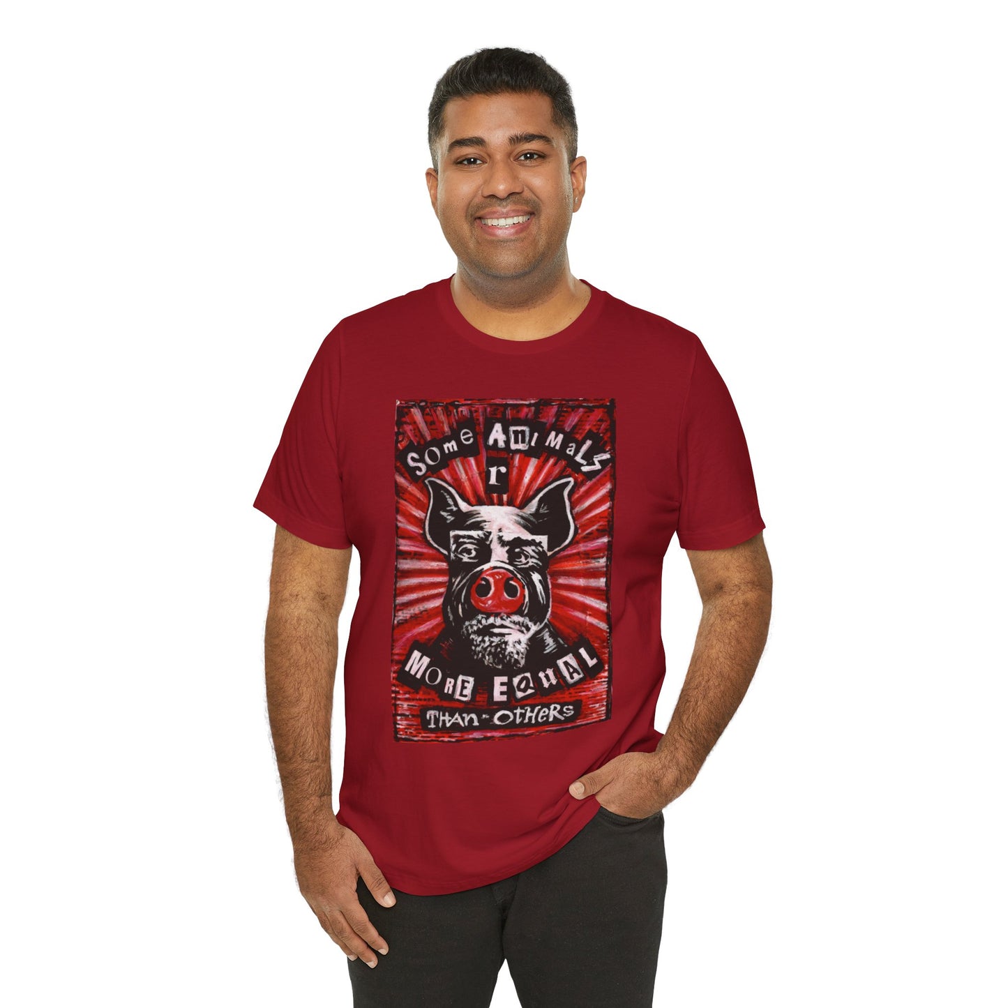 Some Animals R More Equal Than Others Zine Unisex Jersey Short Sleeve Tee