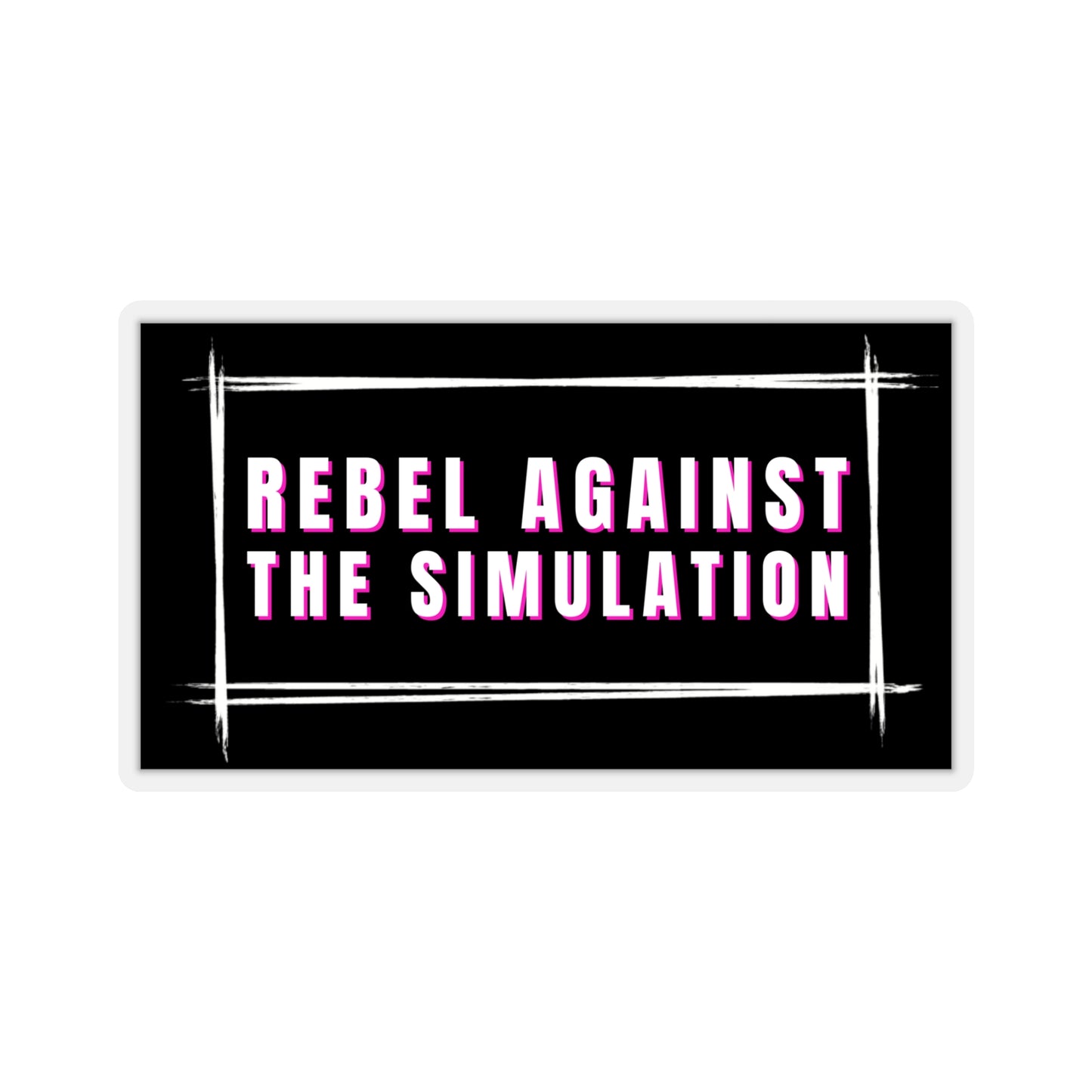 Rebel Against The Simulation Kiss-Cut Stickers