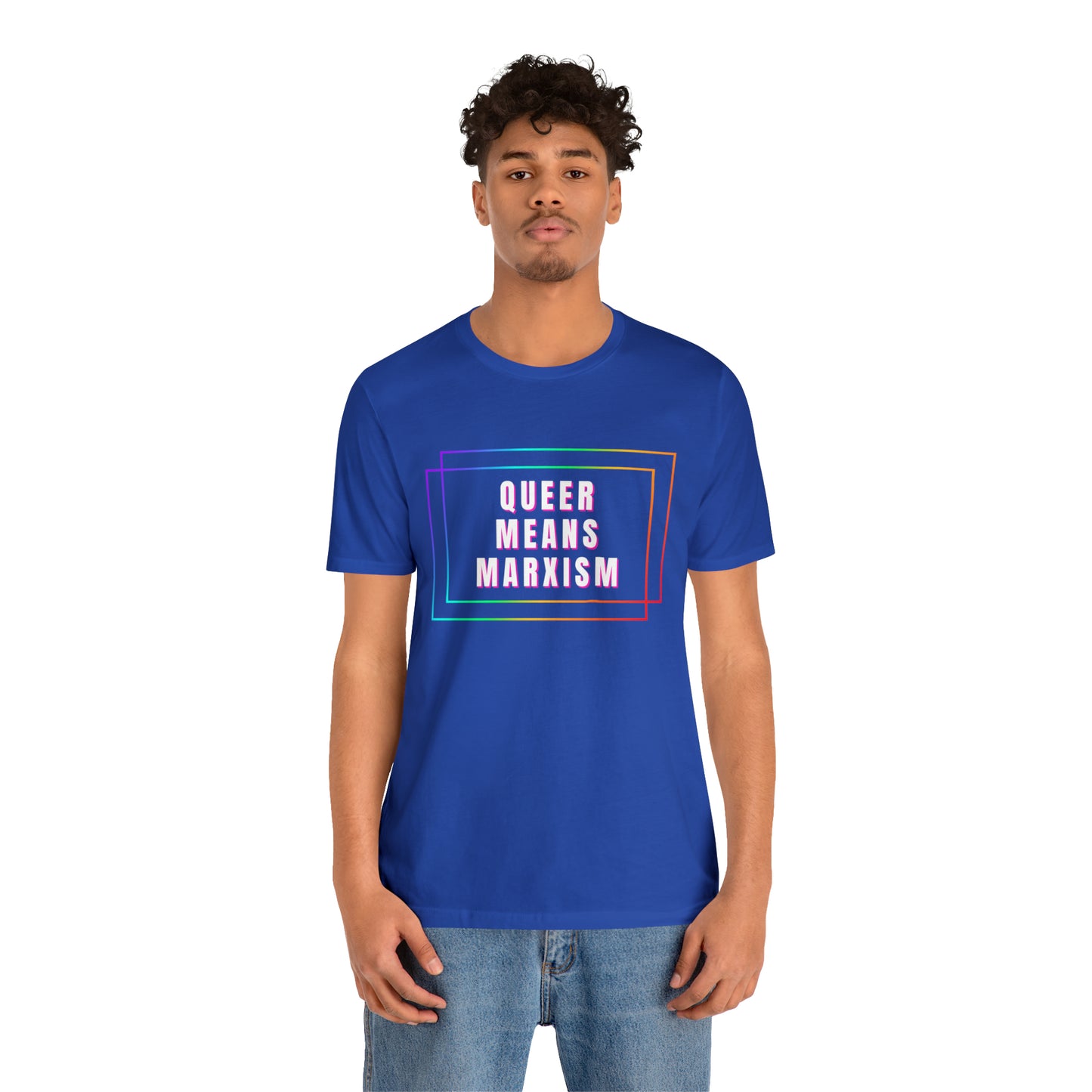 Queer Means Marxism Unisex Jersey Short Sleeve Tee