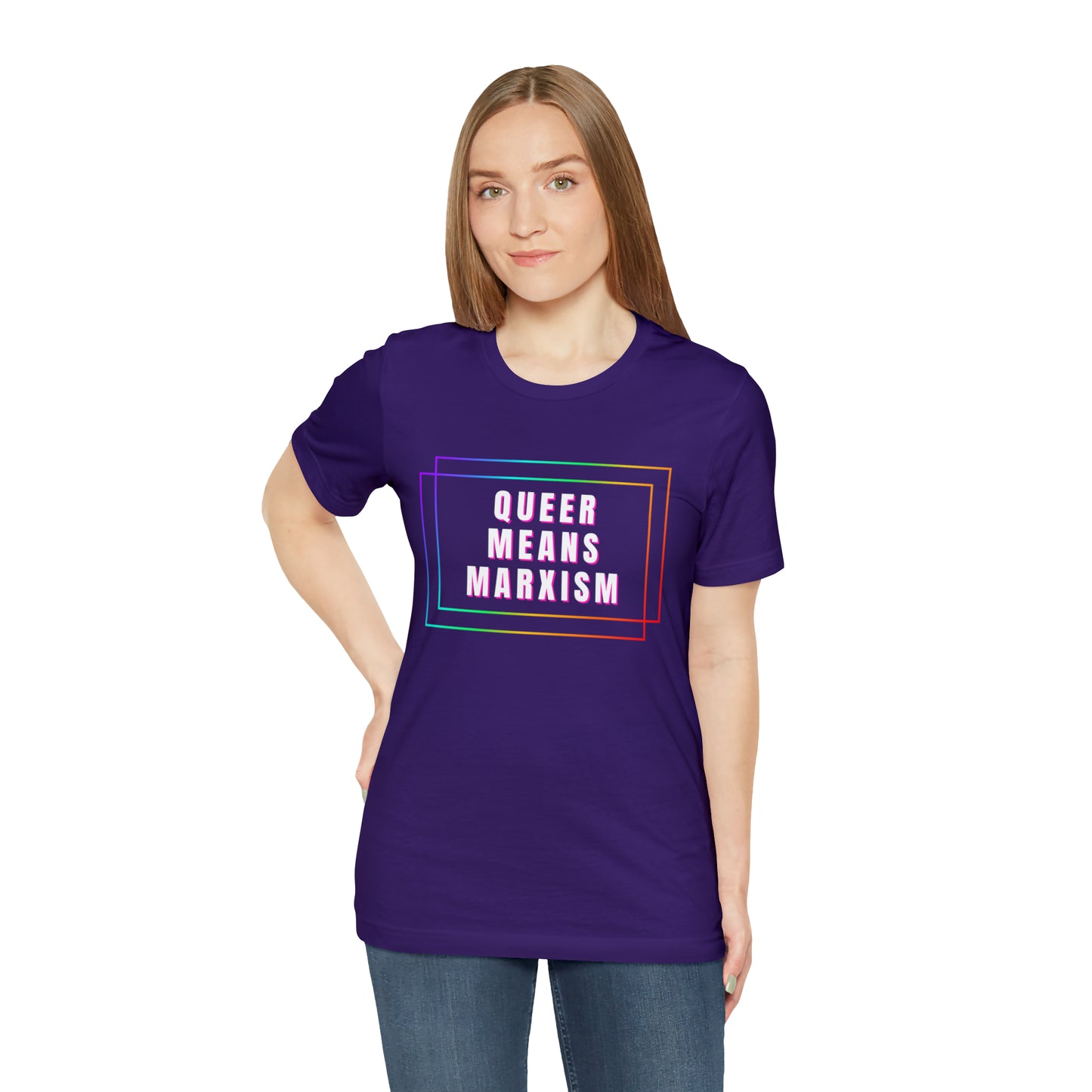 Queer Means Marxism Unisex Jersey Short Sleeve Tee