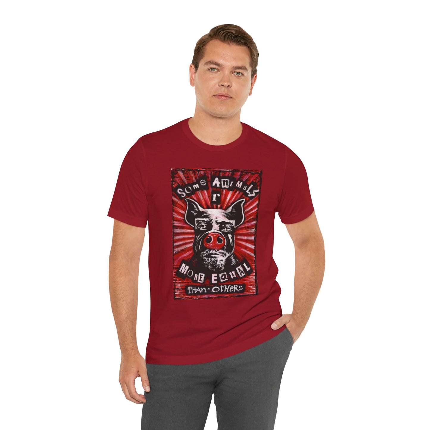 Some Animals R More Equal Than Others Zine Unisex Jersey Short Sleeve Tee