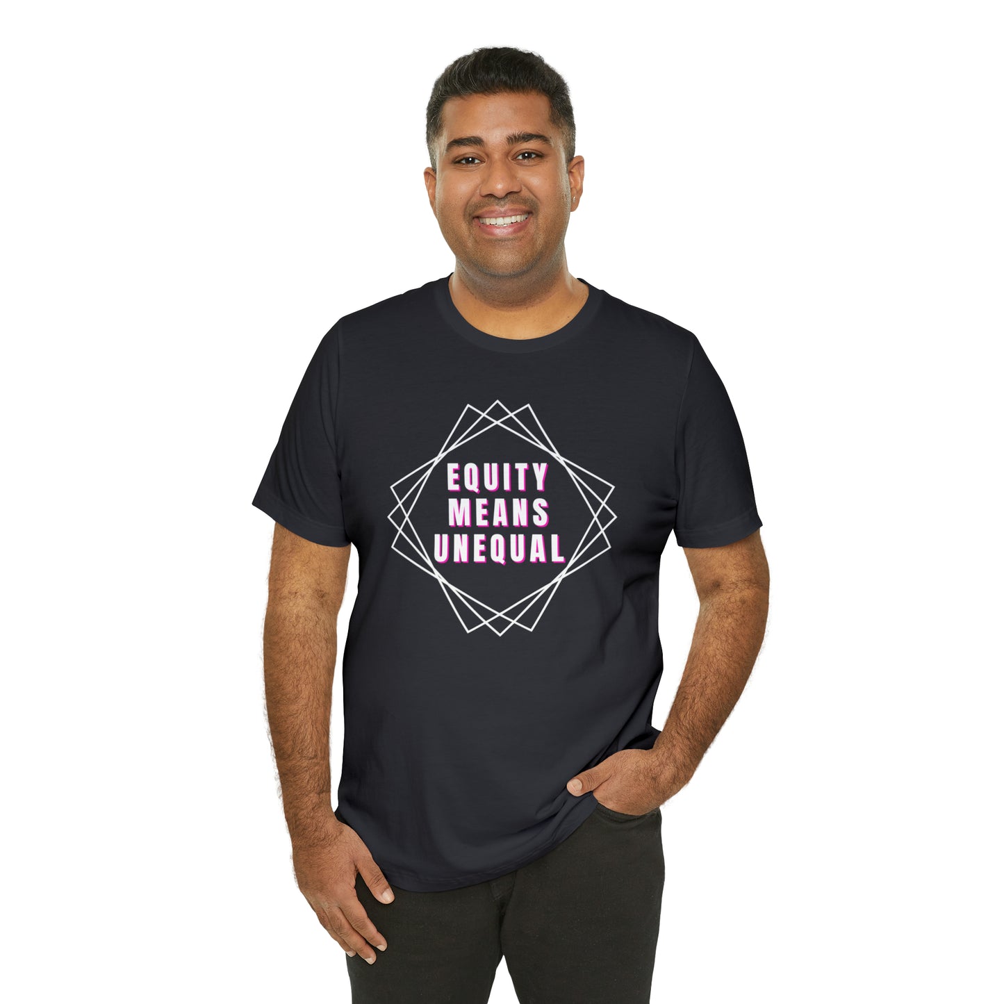 Equity Means Unequal Unisex Jersey Short Sleeve Tee