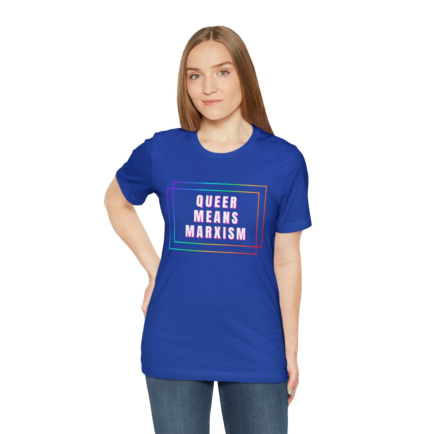 Queer Means Marxism Unisex Jersey Short Sleeve Tee