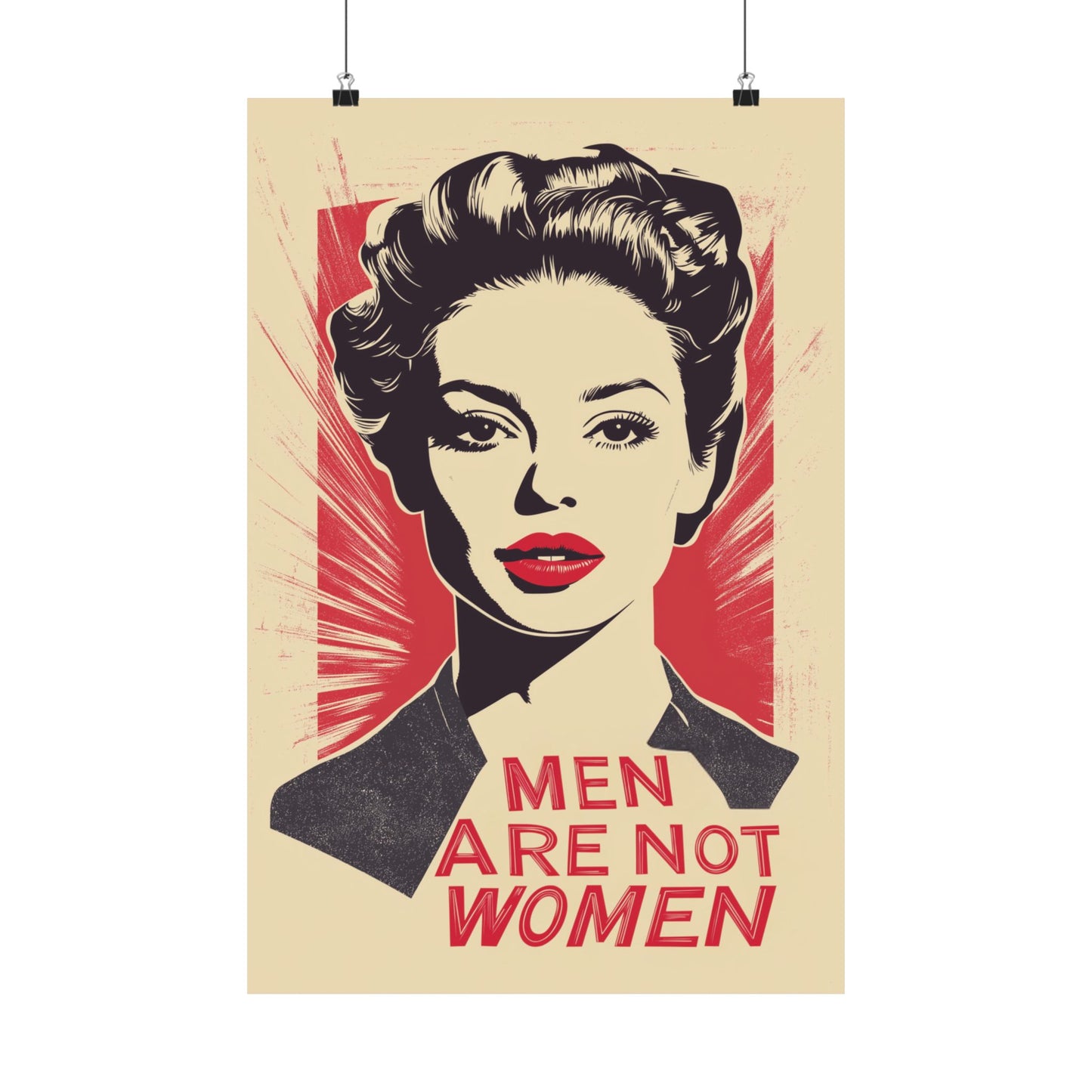 Men Are Not Women Matte Vertical Posters