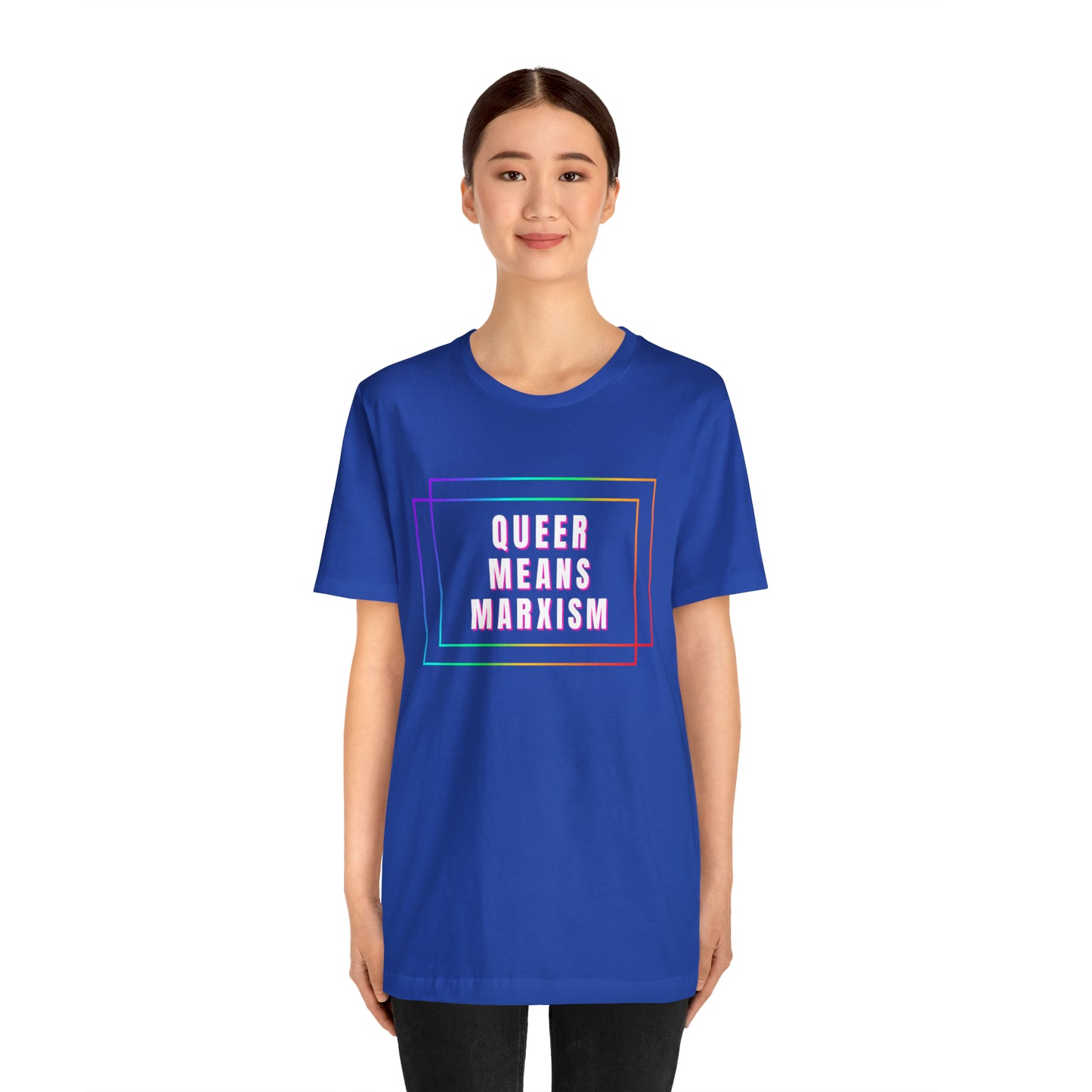 Queer Means Marxism Unisex Jersey Short Sleeve Tee