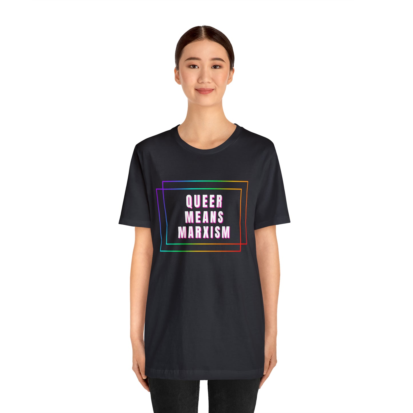 Queer Means Marxism Unisex Jersey Short Sleeve Tee
