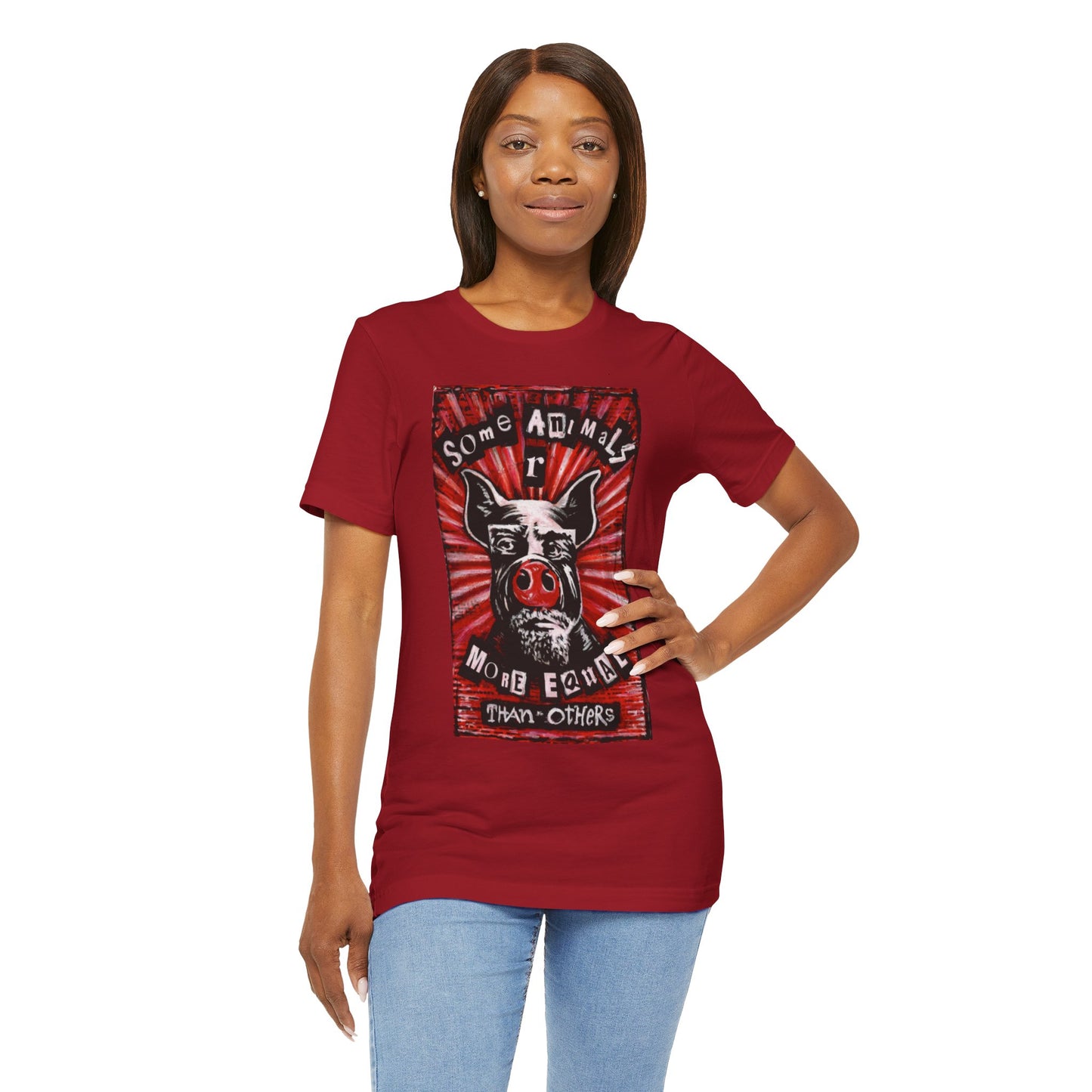 Some Animals R More Equal Than Others Zine Unisex Jersey Short Sleeve Tee