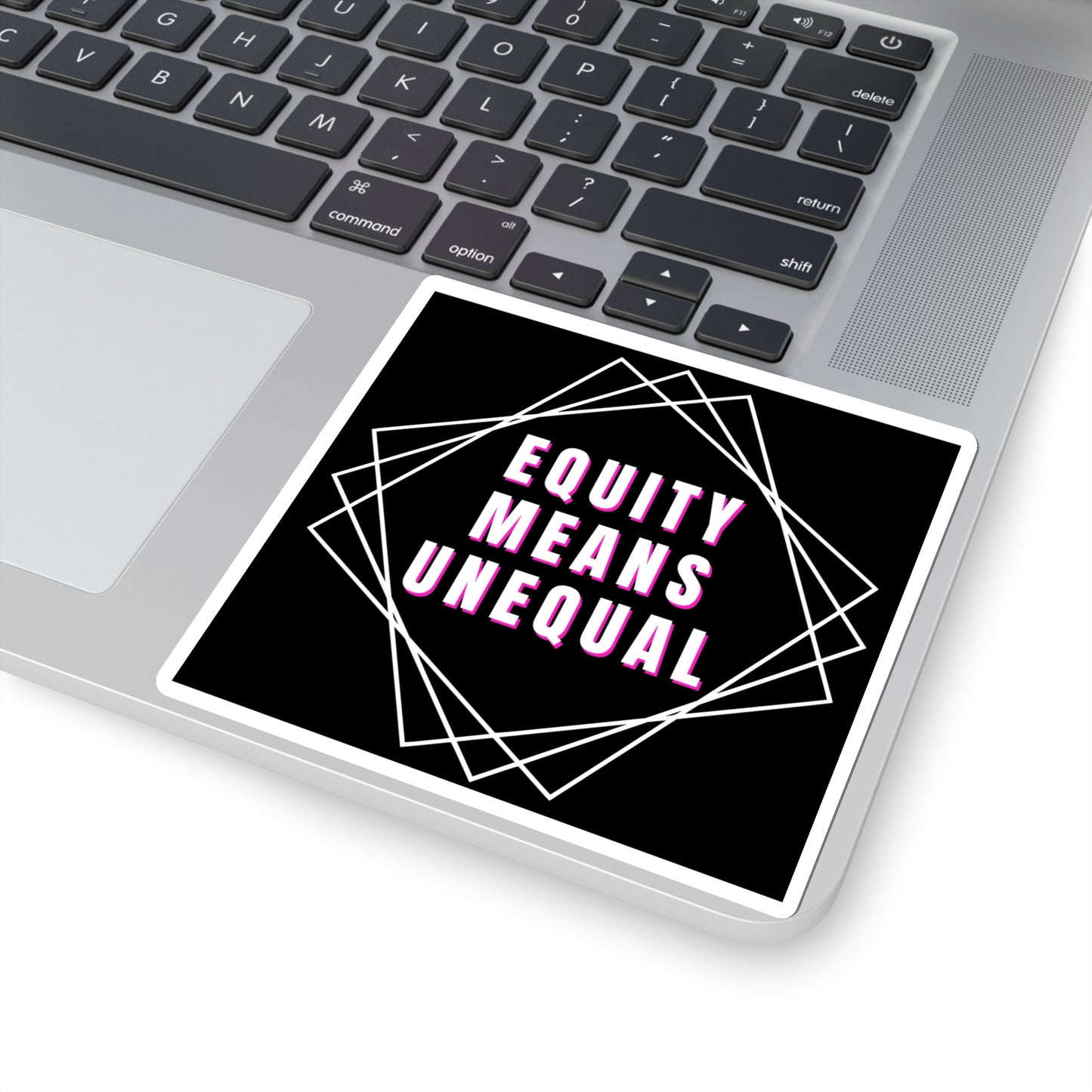 Equity Means Unequal Kiss-Cut Stickers