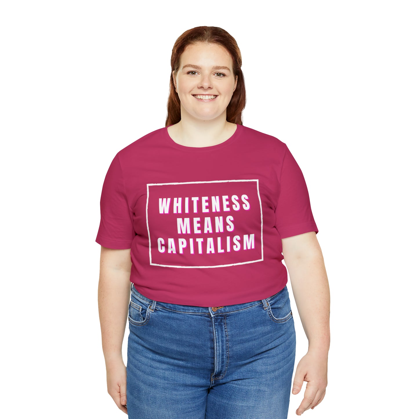 Whiteness Means Capitalism Unisex Jersey Short Sleeve Tee