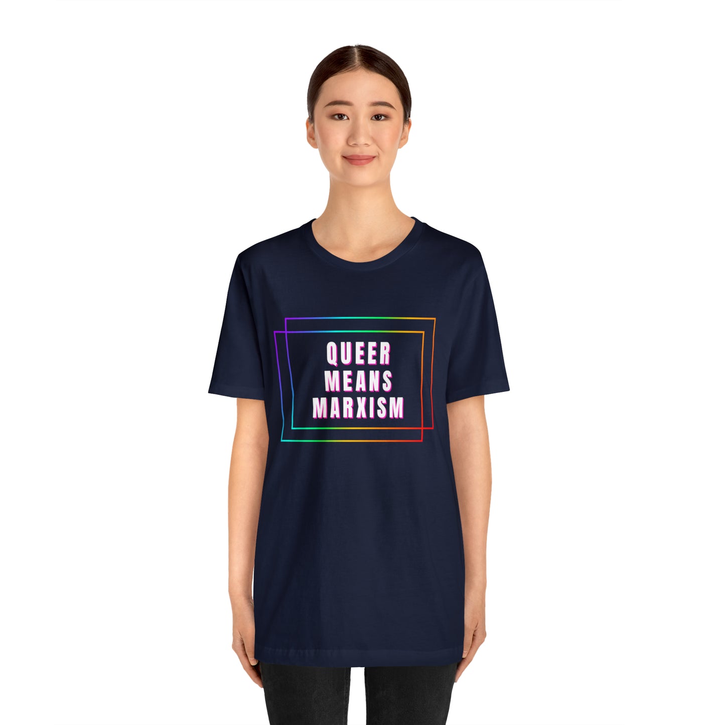 Queer Means Marxism Unisex Jersey Short Sleeve Tee