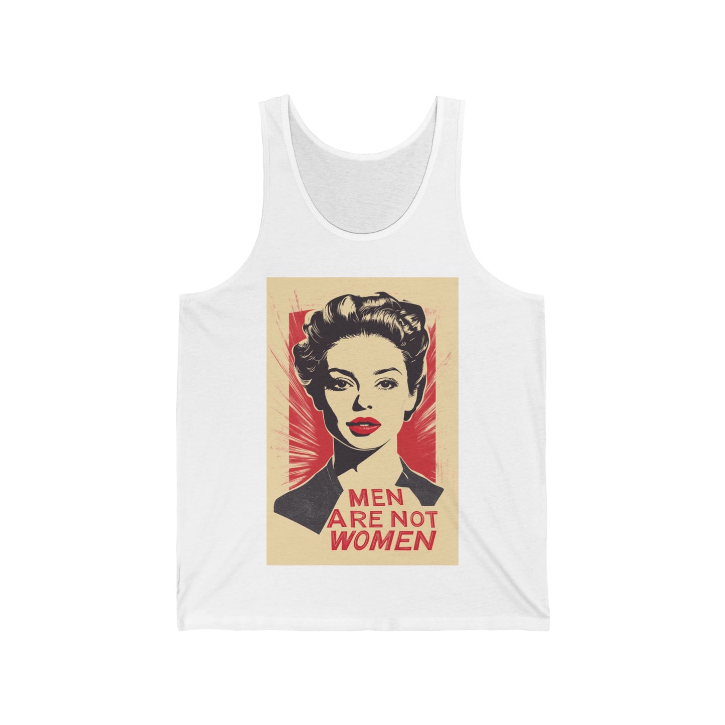 Men Are Not Women Unisex Jersey Tank