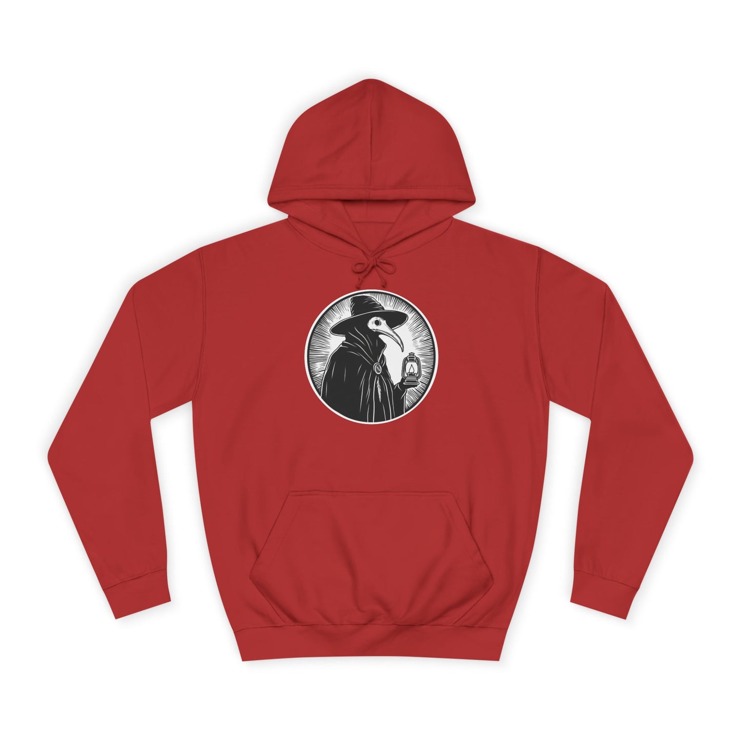 Decode The Left Plague Doctor Unisex College Hoodie