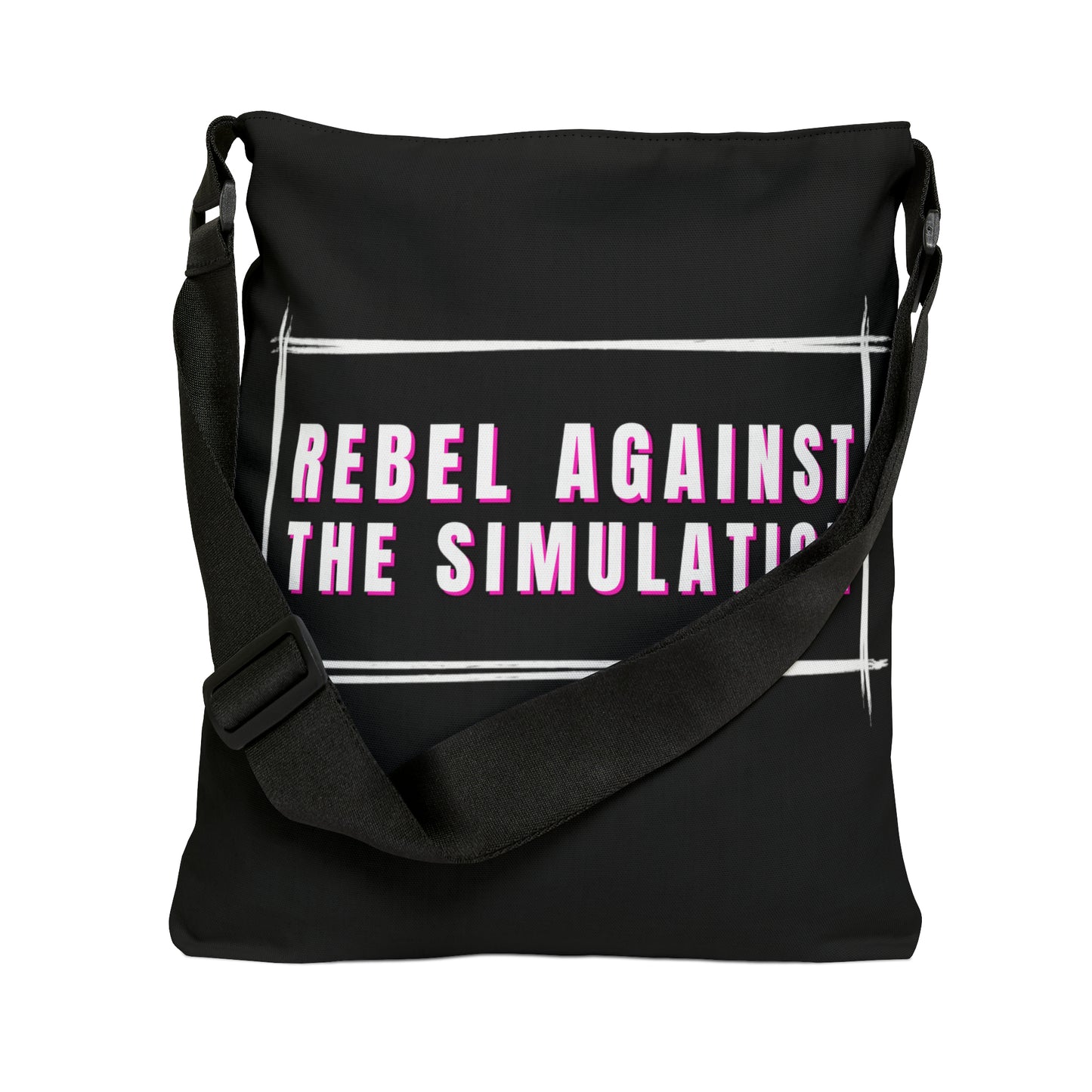 Rebel Against The Simulation Adjustable Tote Bag (AOP)
