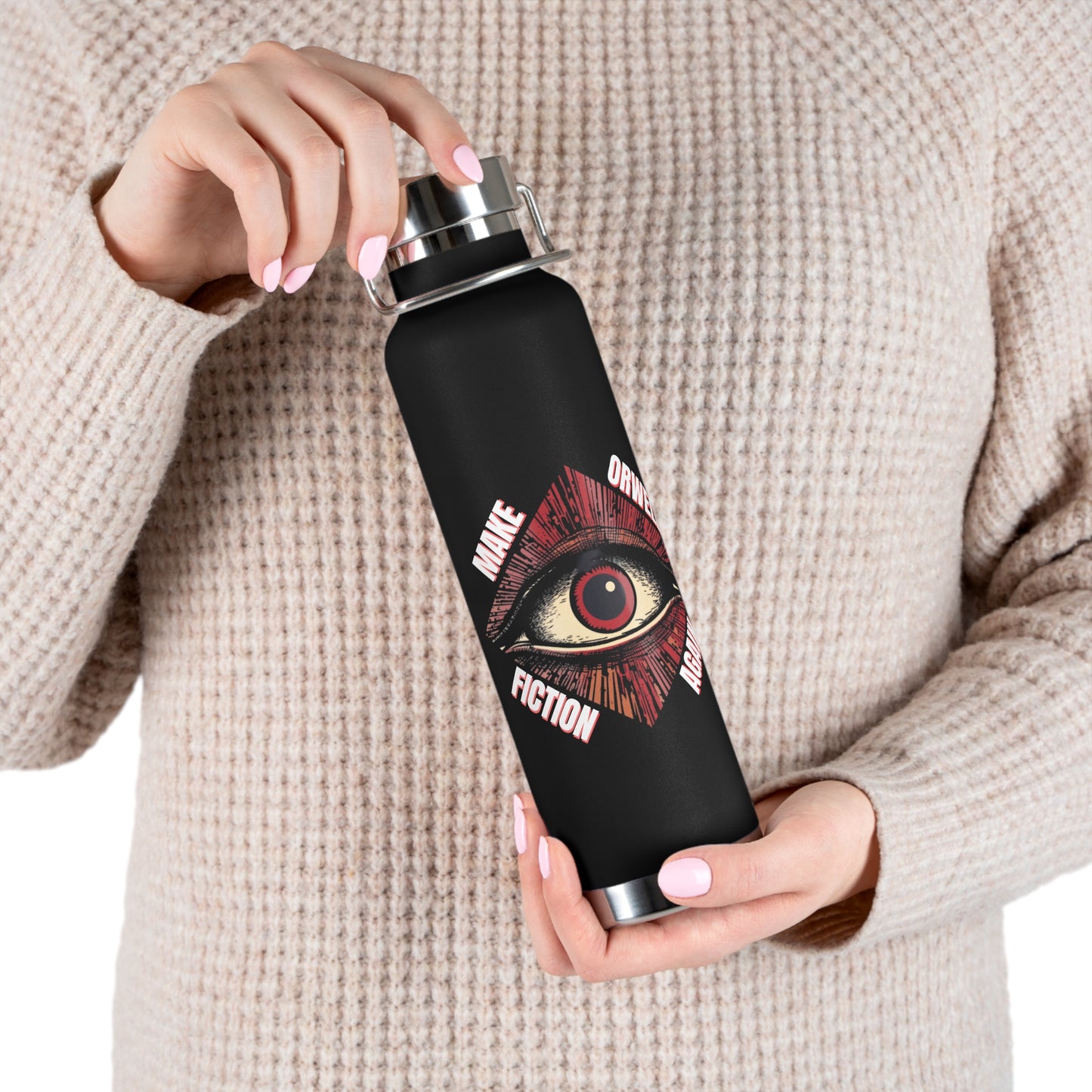 Make Orwell Fiction Again Copper Vacuum Insulated Bottle, 22oz