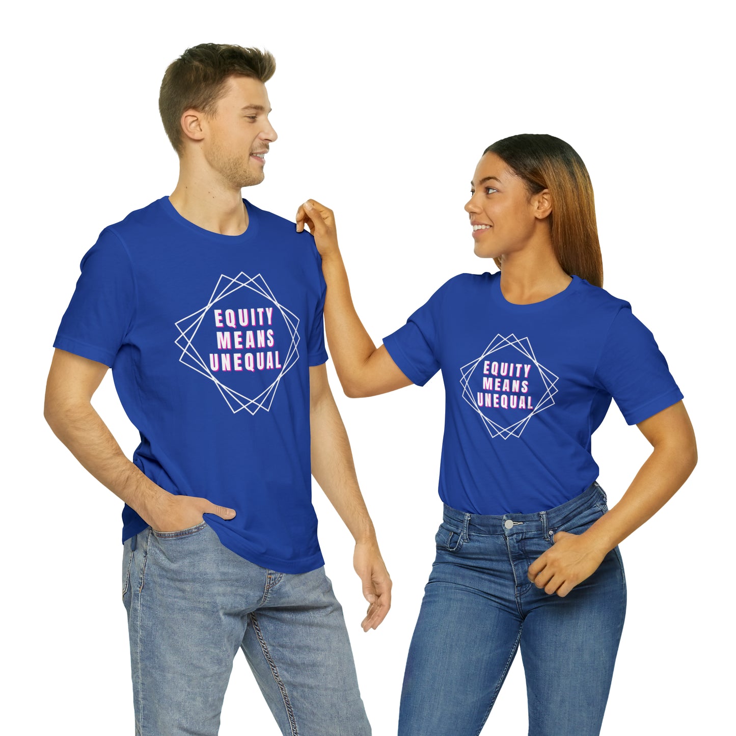 Equity Means Unequal Unisex Jersey Short Sleeve Tee