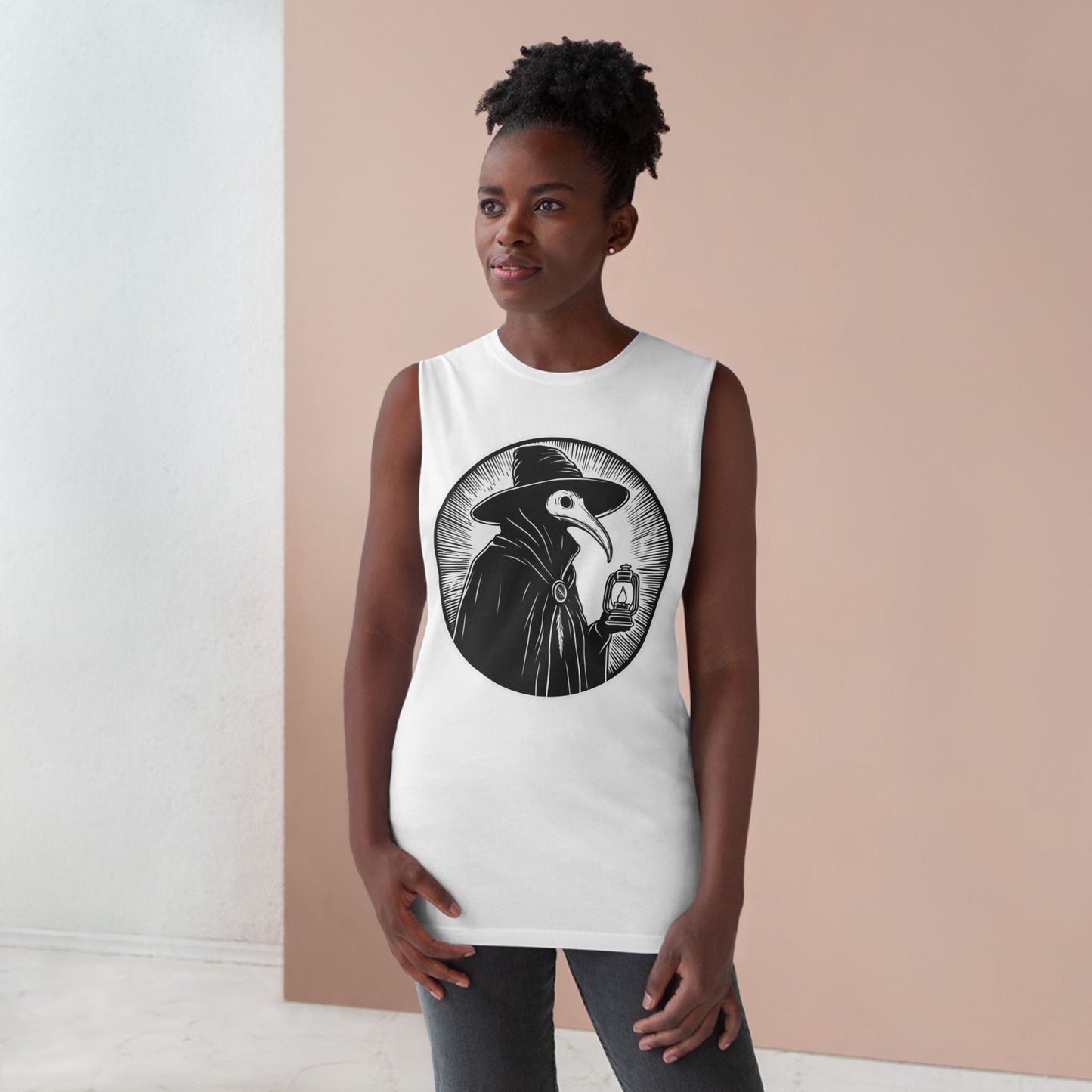 Decode The Left Plague Doctor Unisex Tank Top