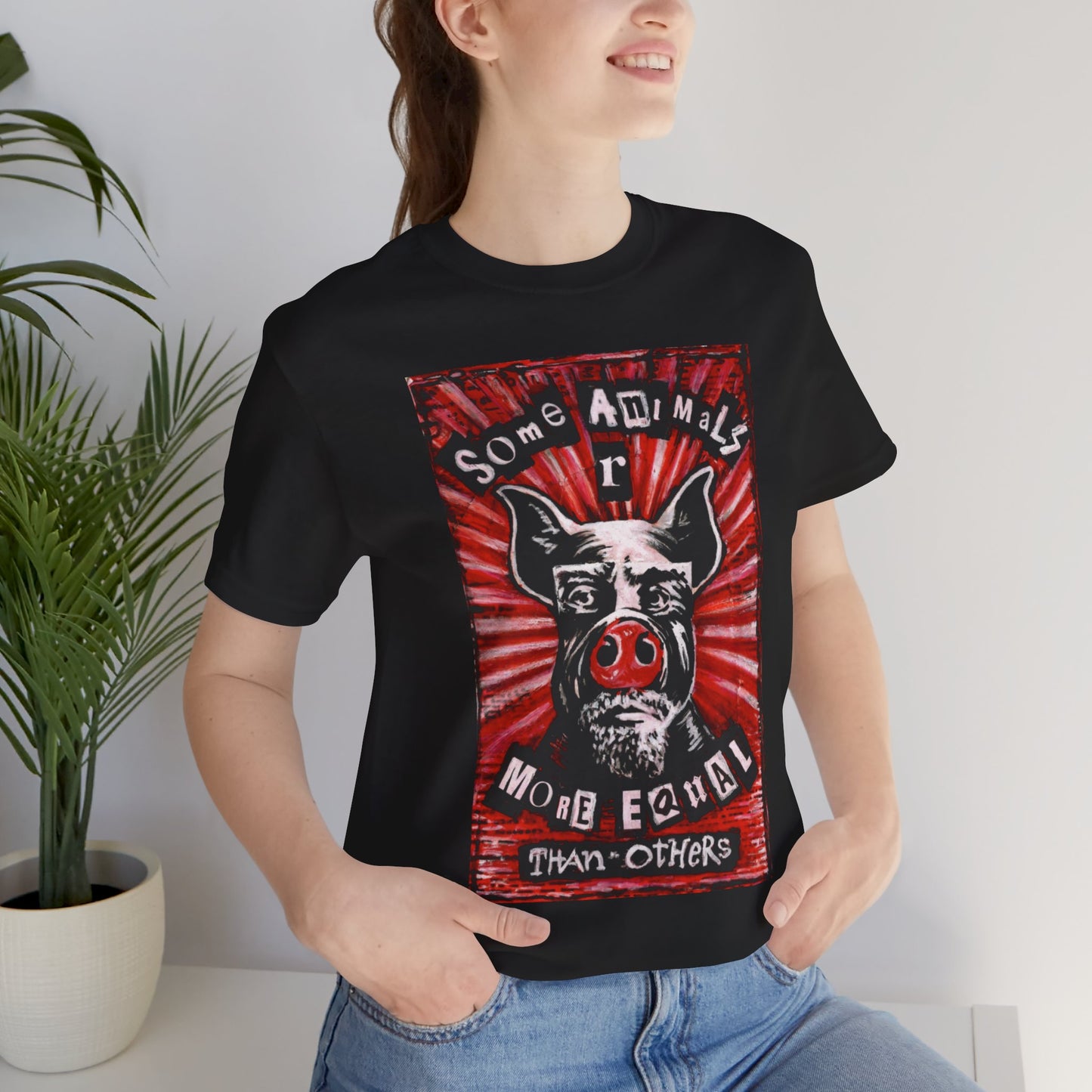 Some Animals R More Equal Than Others Zine Unisex Jersey Short Sleeve Tee