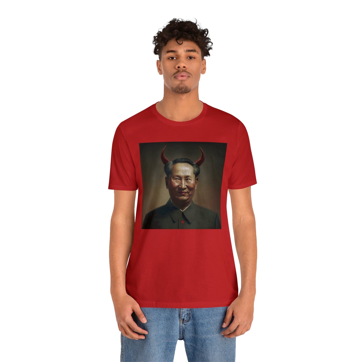Portrait of The Great Leader Unisex Jersey Short Sleeve Tee
