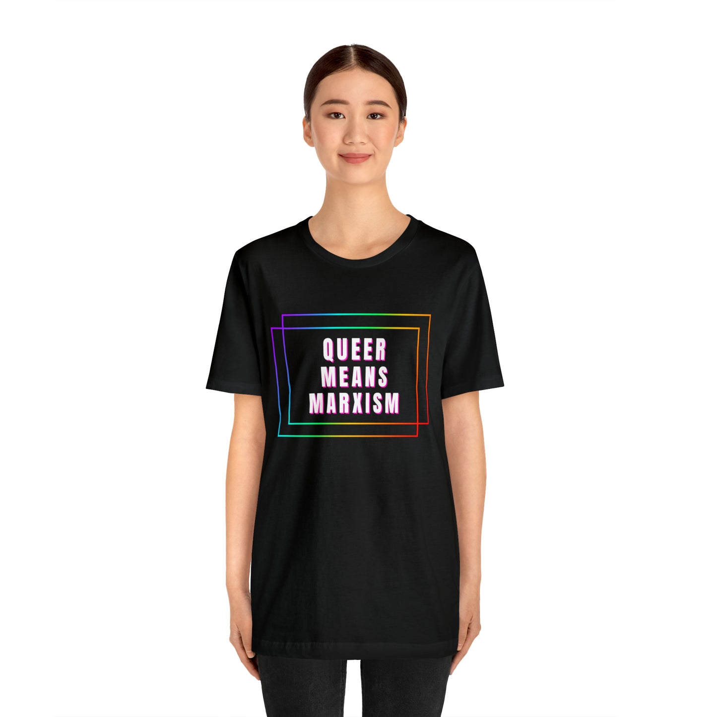 Queer Means Marxism Unisex Jersey Short Sleeve Tee