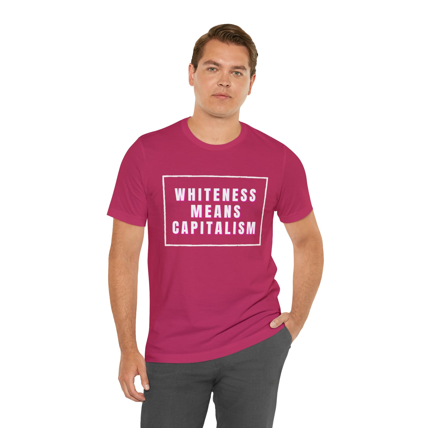 Whiteness Means Capitalism Unisex Jersey Short Sleeve Tee