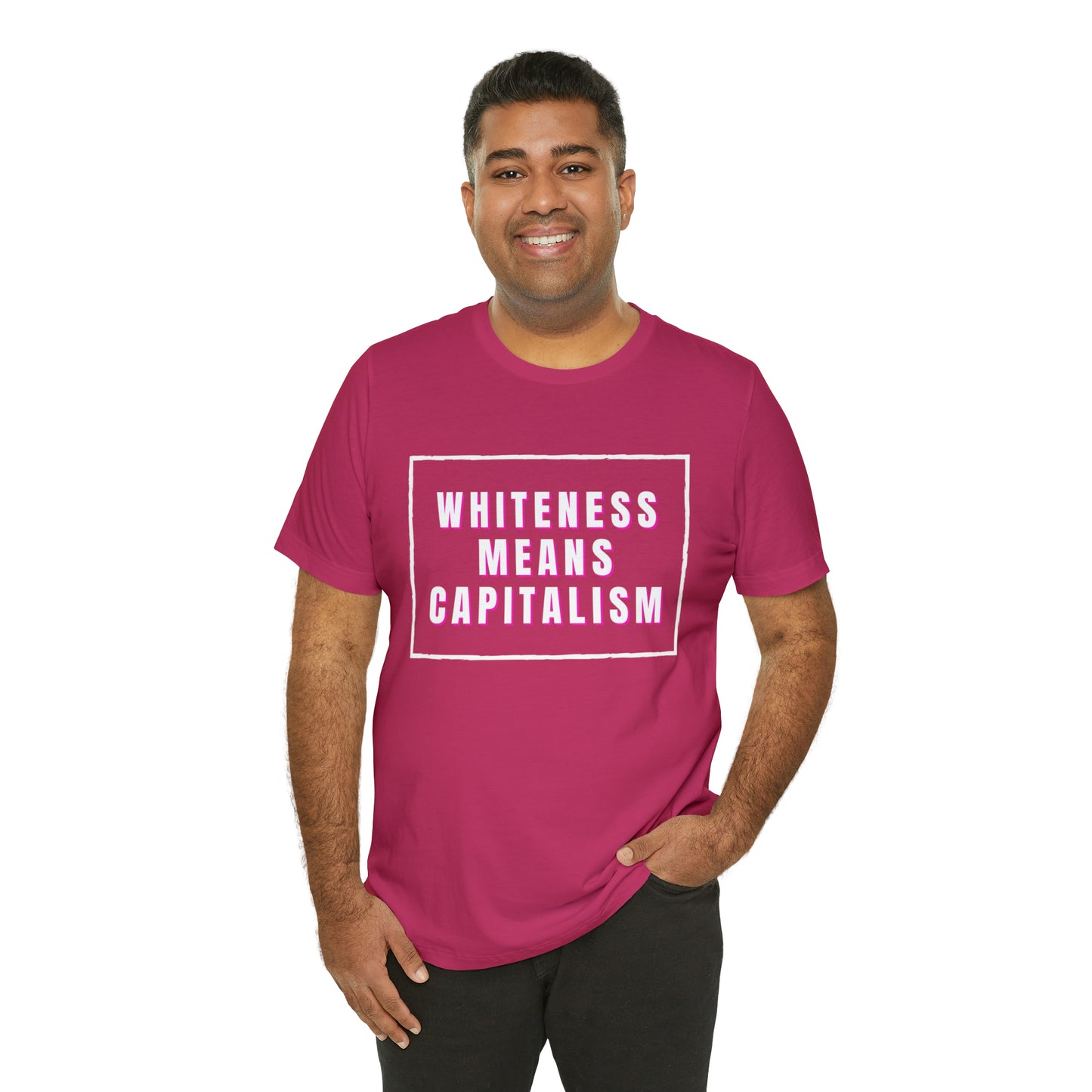 Whiteness Means Capitalism Unisex Jersey Short Sleeve Tee