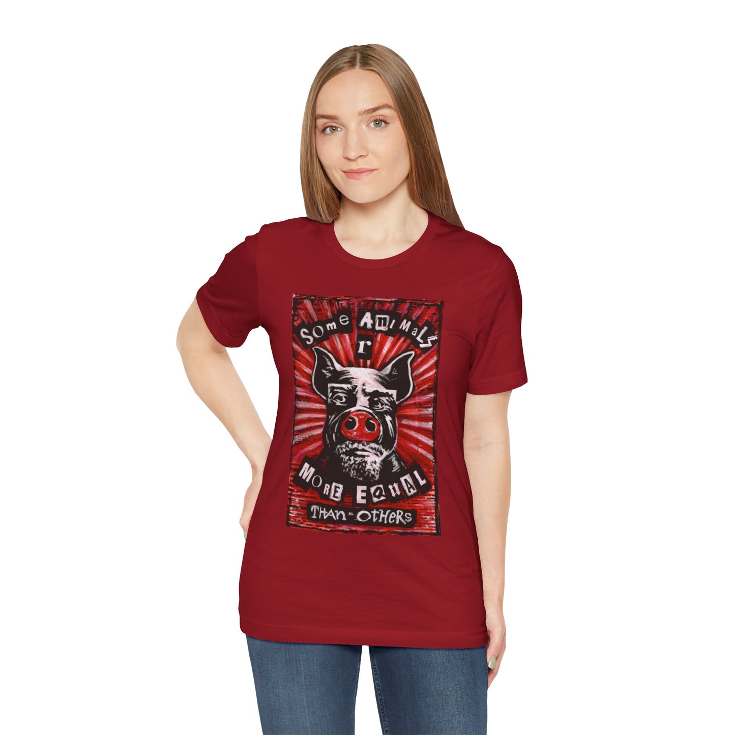 Some Animals R More Equal Than Others Zine Unisex Jersey Short Sleeve Tee