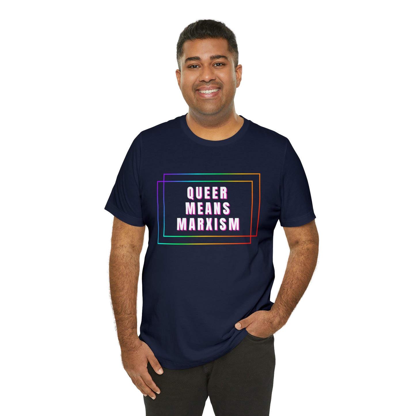 Queer Means Marxism Unisex Jersey Short Sleeve Tee