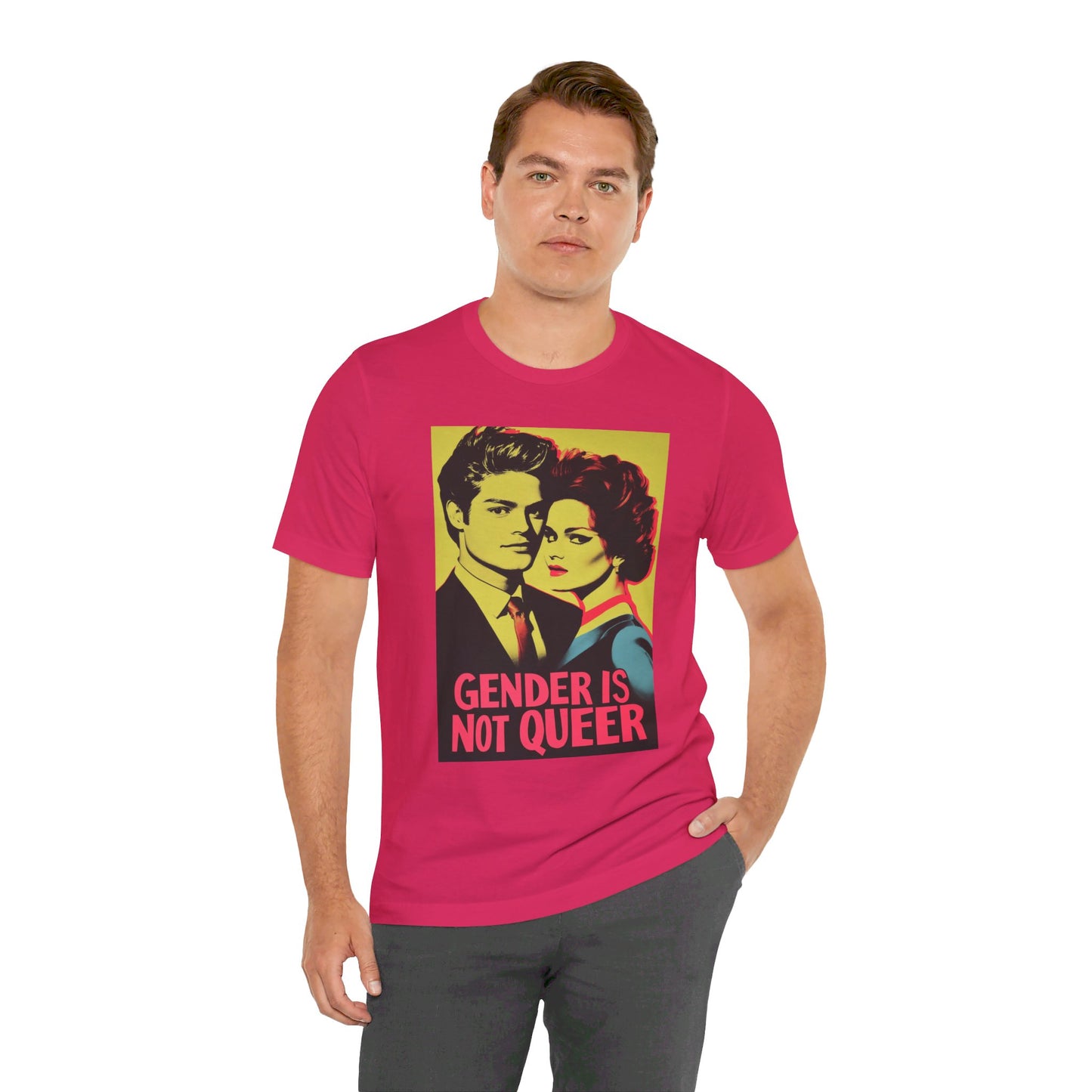 Gender is Not Queer Unisex Jersey Short Sleeve Tee
