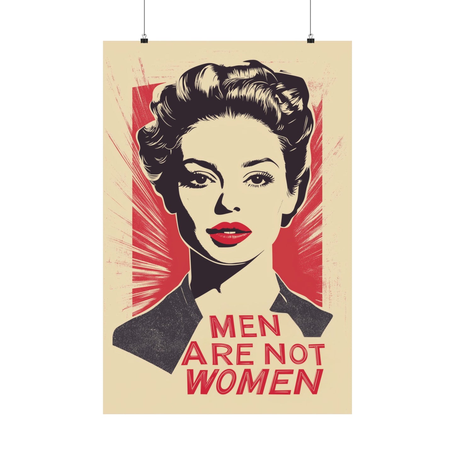 Men Are Not Women Matte Vertical Posters